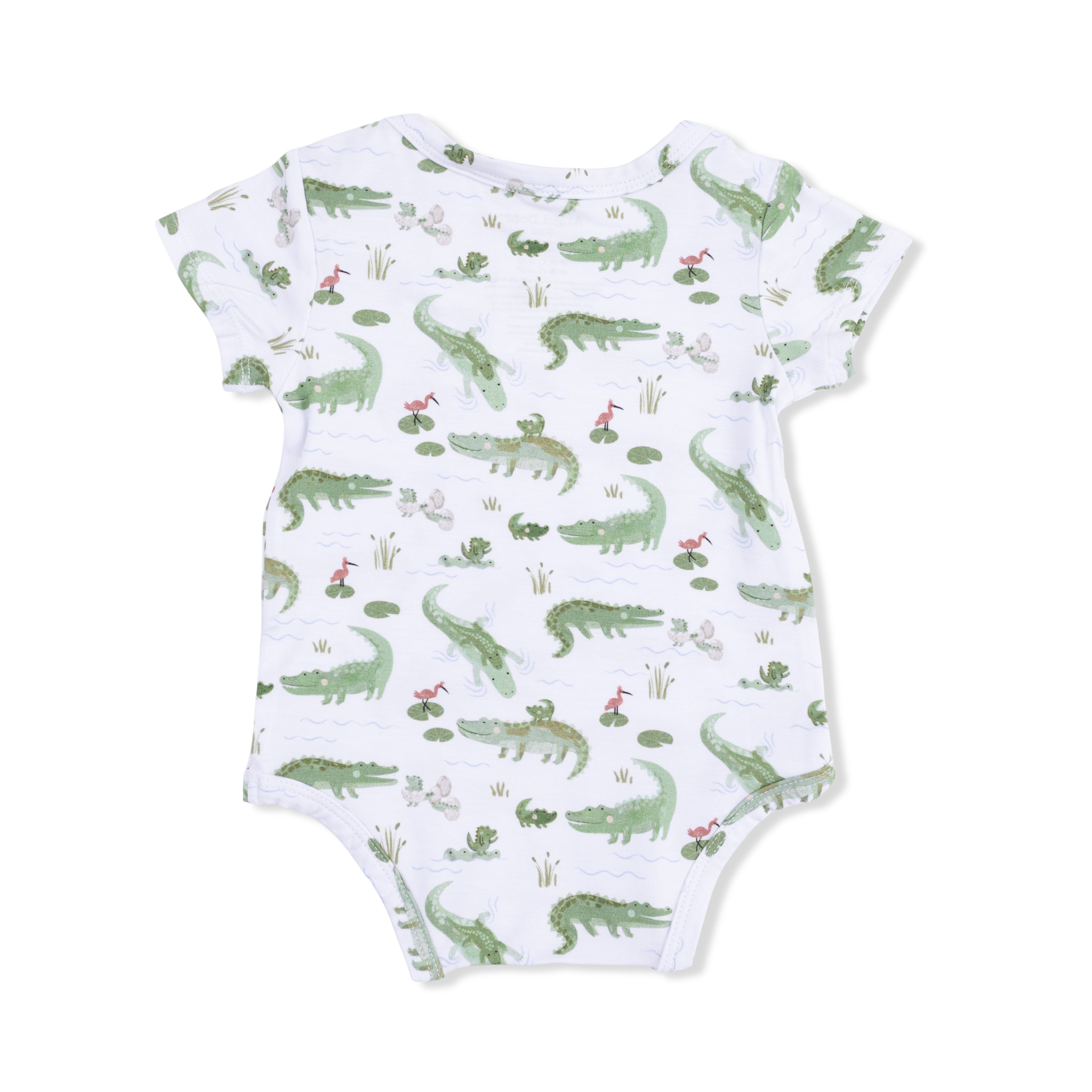 Crayon Alligators - Short Sleeve Bodysuit-Angel Dear