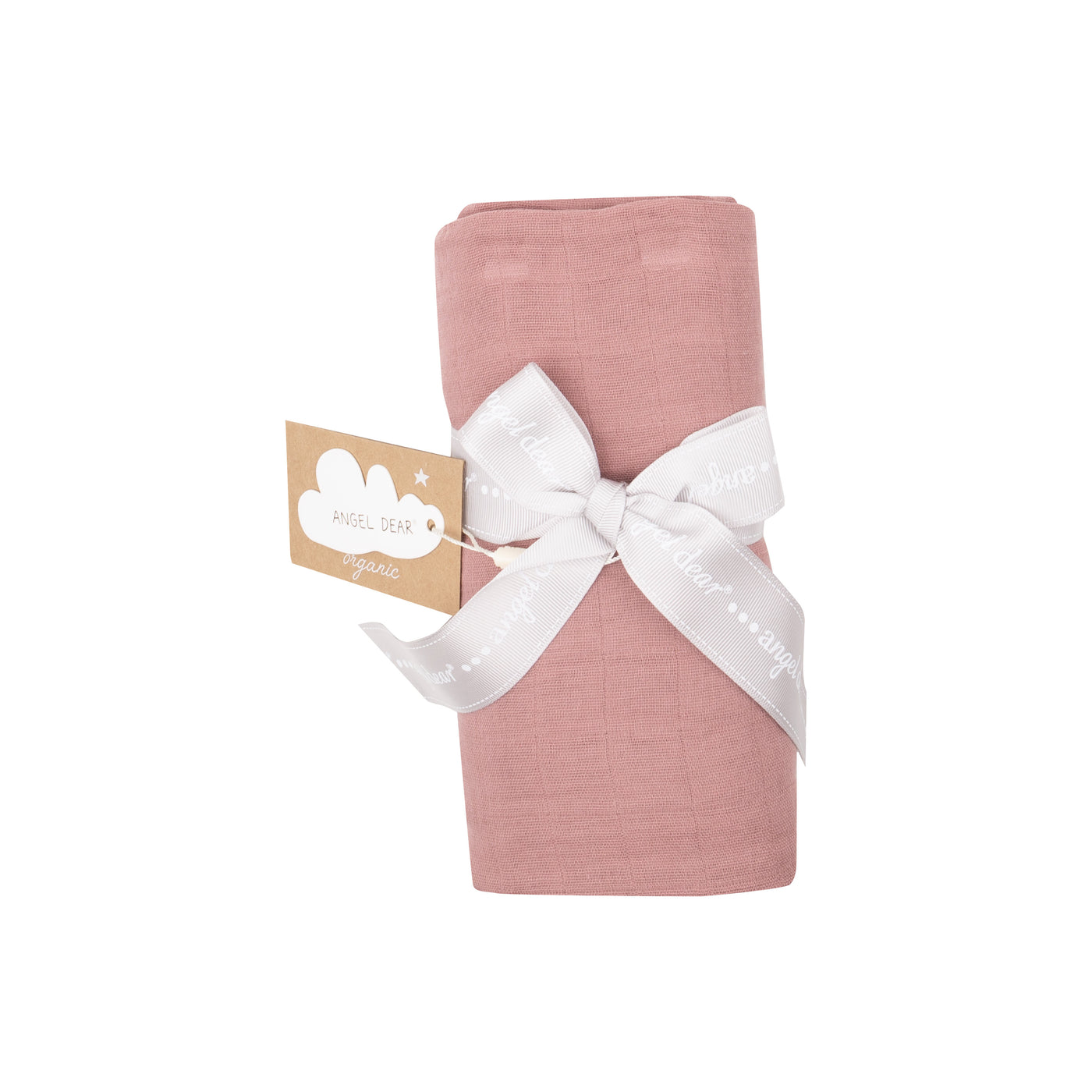 Swaddle Blanket - Muslin - Solid Bridal Rose-Angel Dear