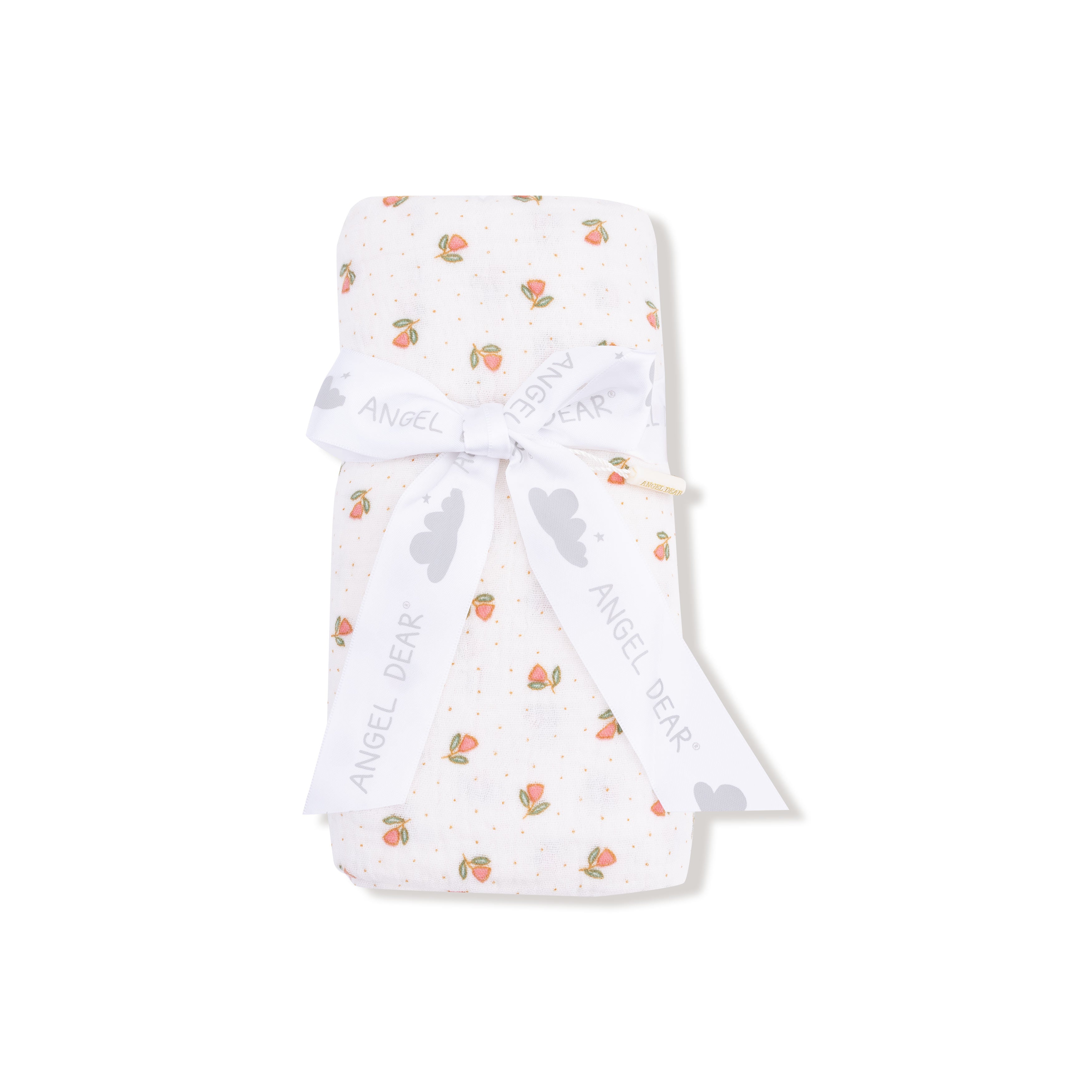 Swaddle Blanket in our  Petite Pointe Fleur print from Angel Dear