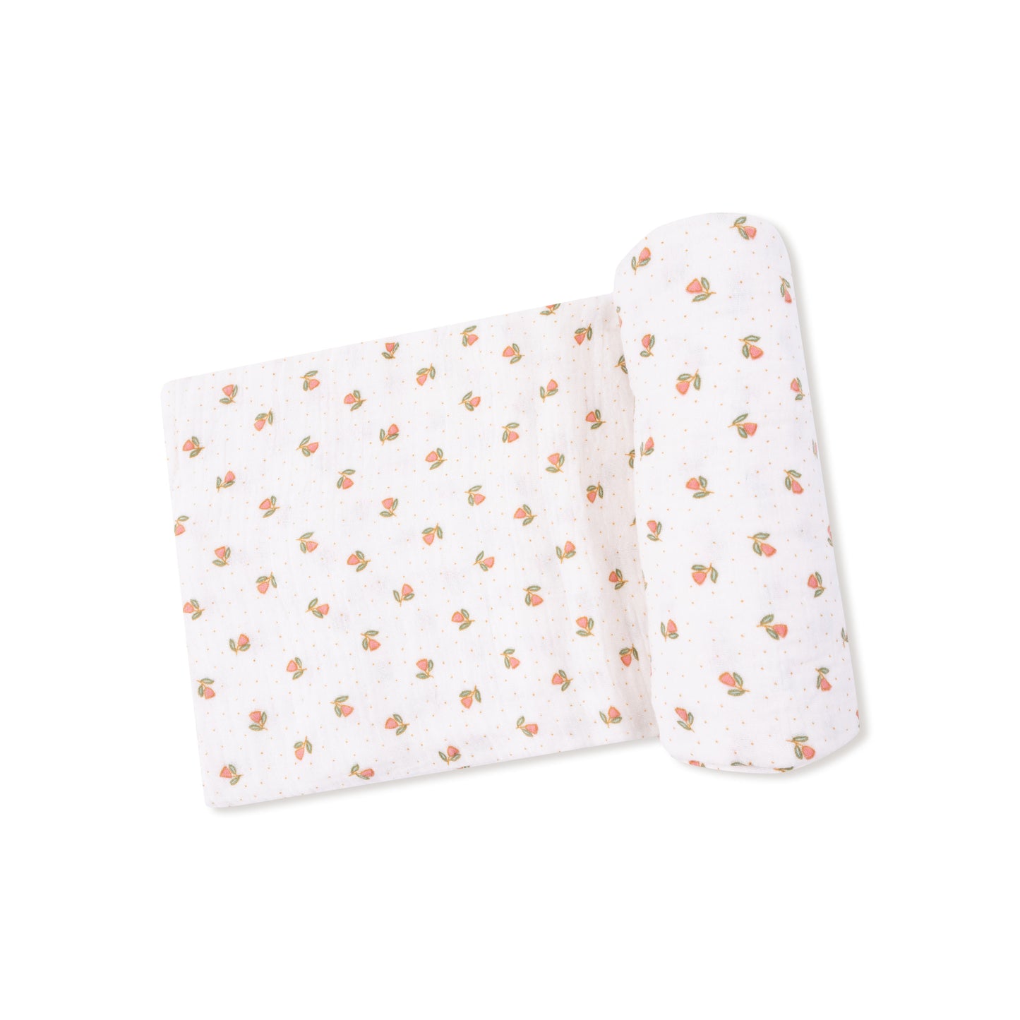 Swaddle Blanket in our  Petite Pointe Fleur print from Angel Dear