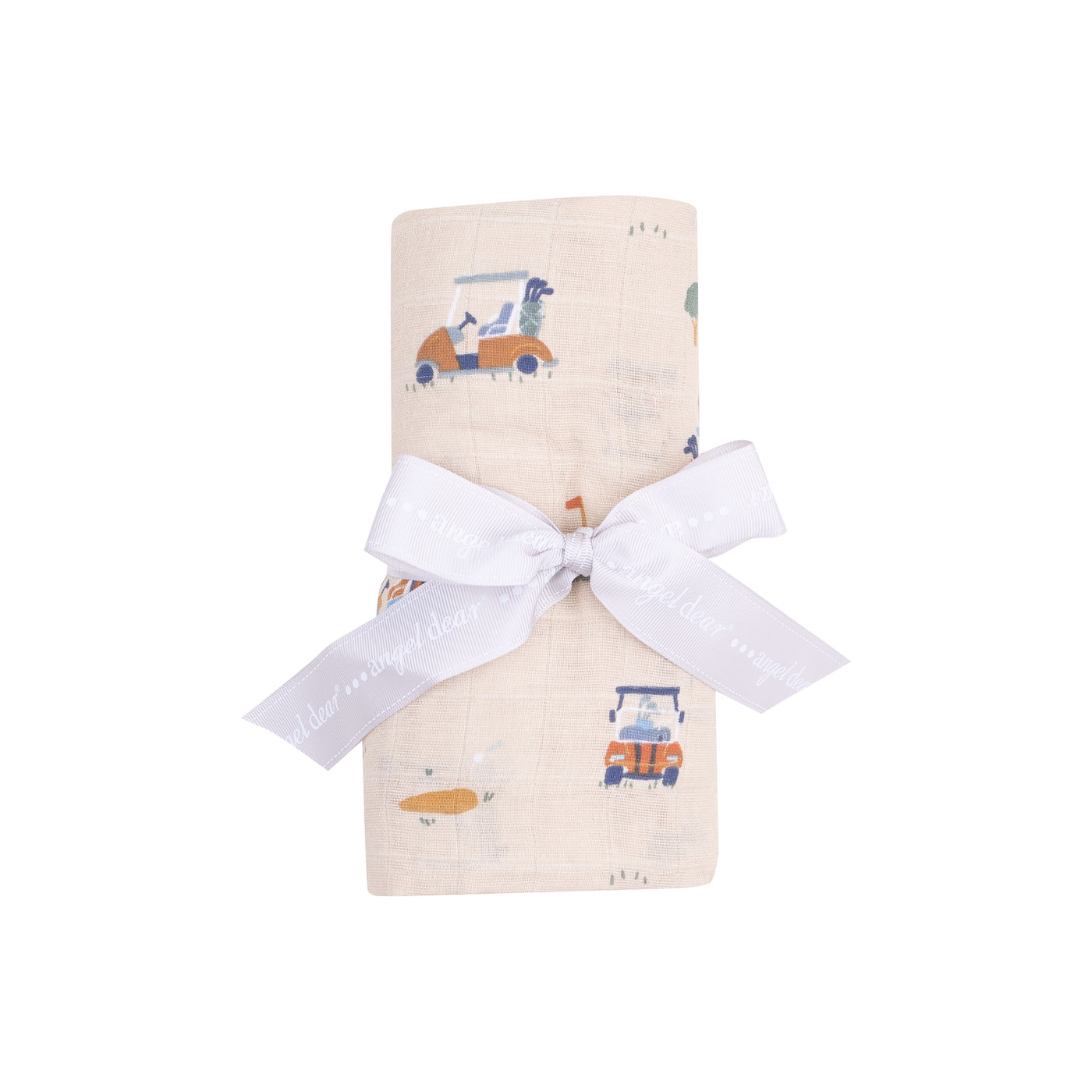 Swaddle Blanket - Golf Cart Cuties Oatmeal