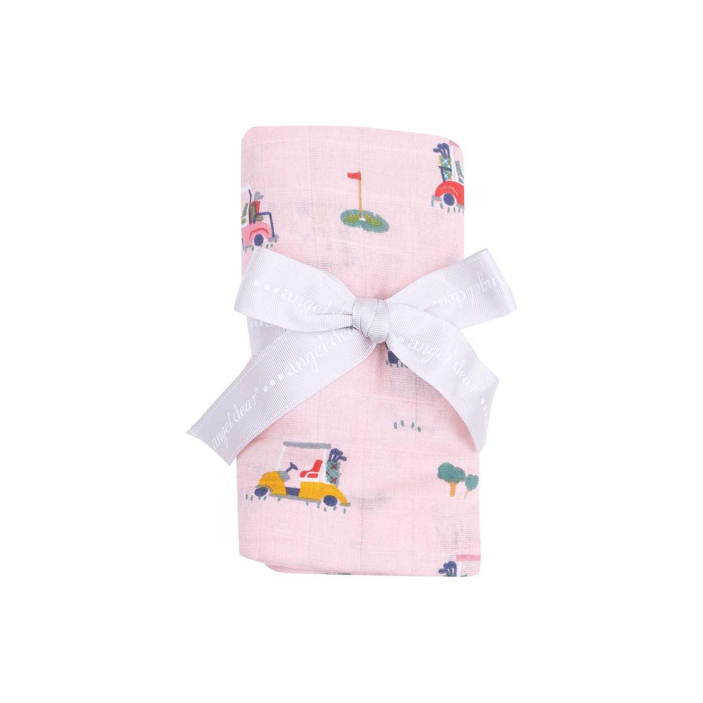 Swaddle Blanket - Golf Cart Cuties Pink