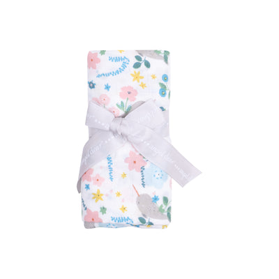 Swaddle Blanket - Narwhal Floral