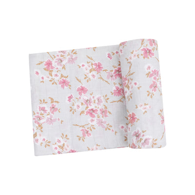 Swaddle Blanket - Pink Phlox Floral