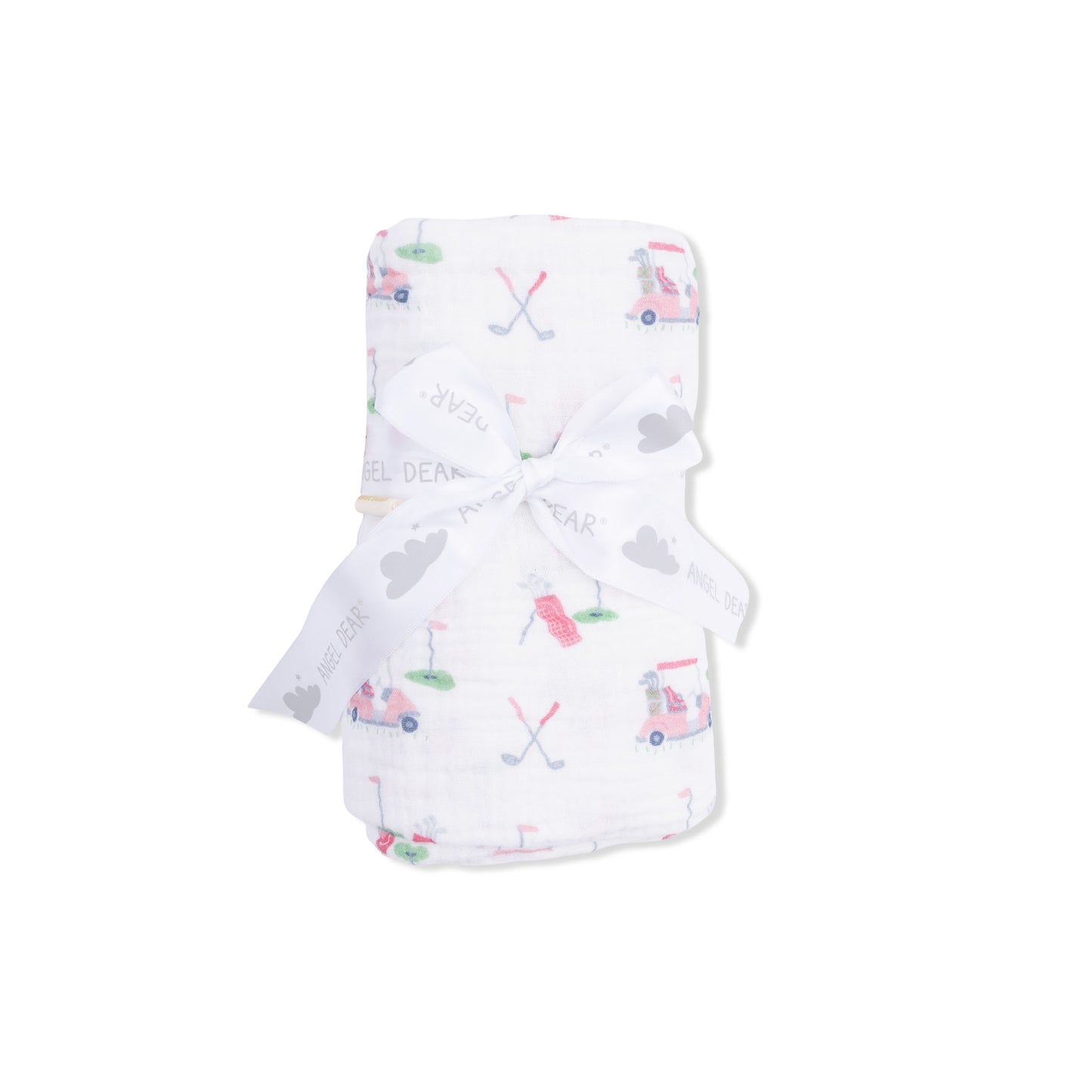 Baby Golf Carts Pink - Swaddle Blanket-Angel Dear