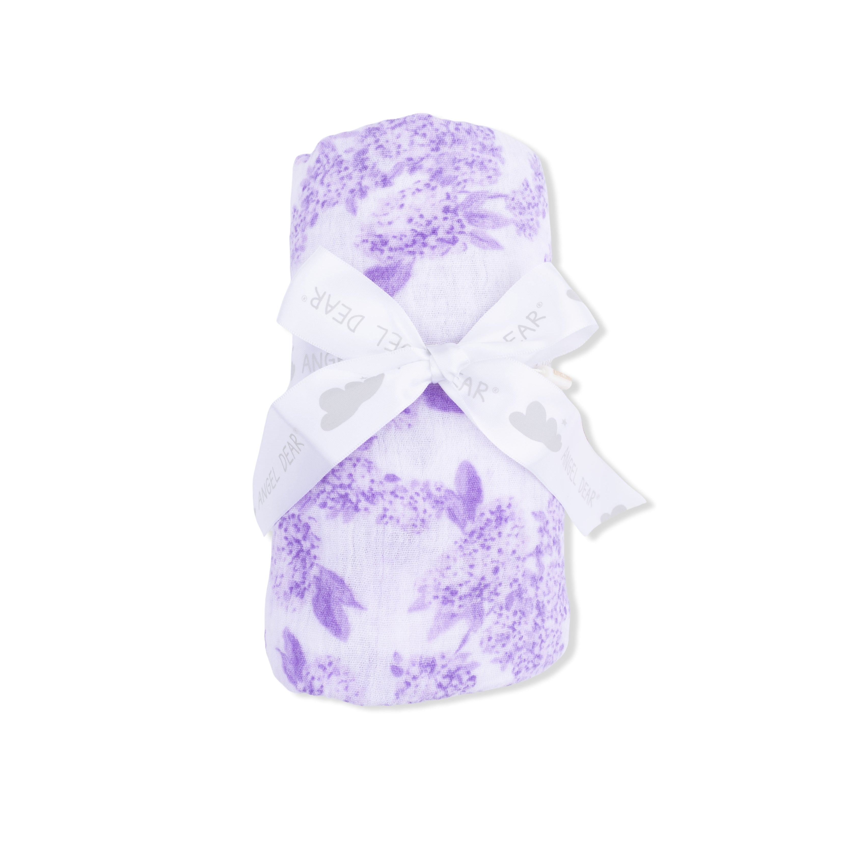 Lilac Floral  - Swaddle Blanket-Angel Dear