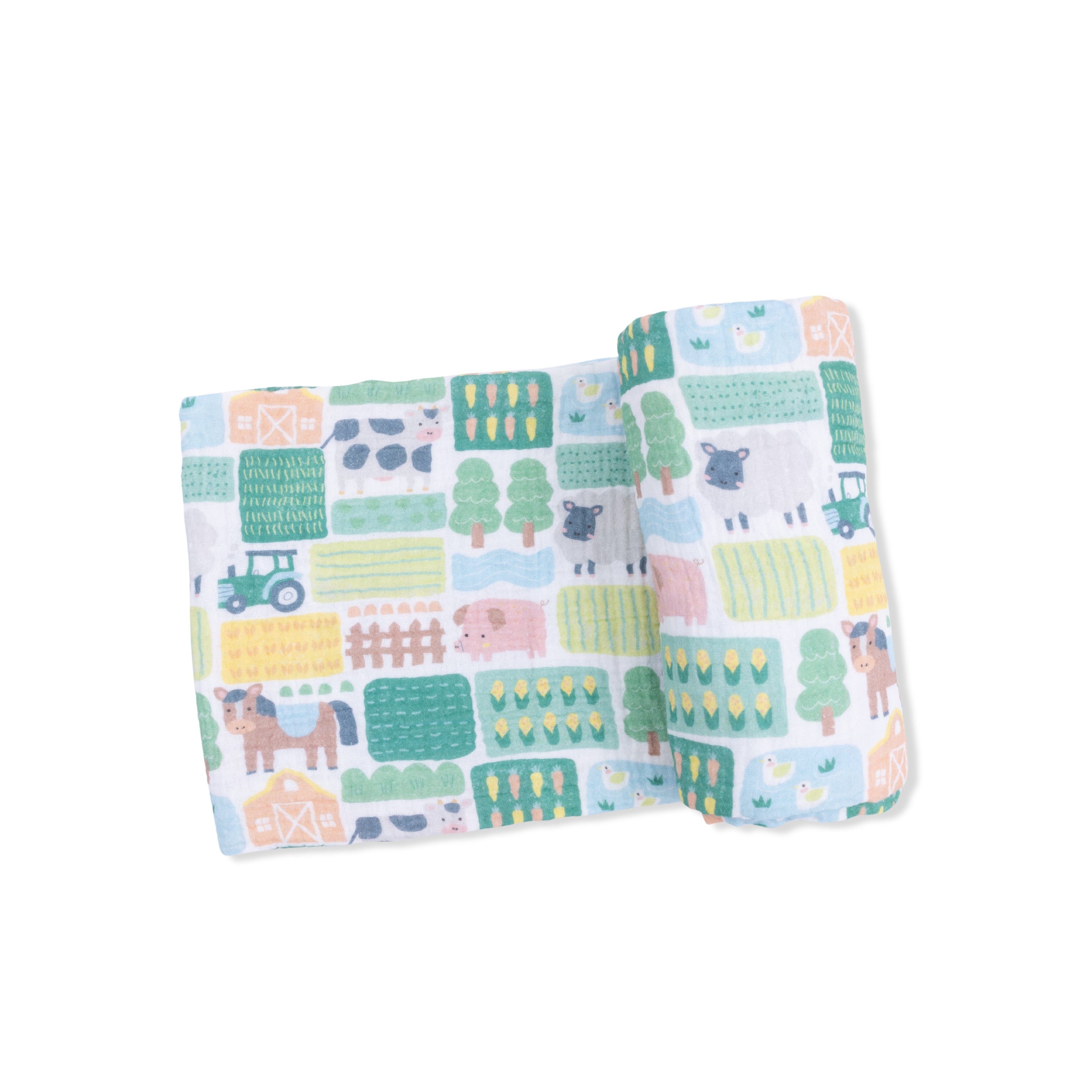 Patchwork Farm - Swaddle Blanket-Angel Dear