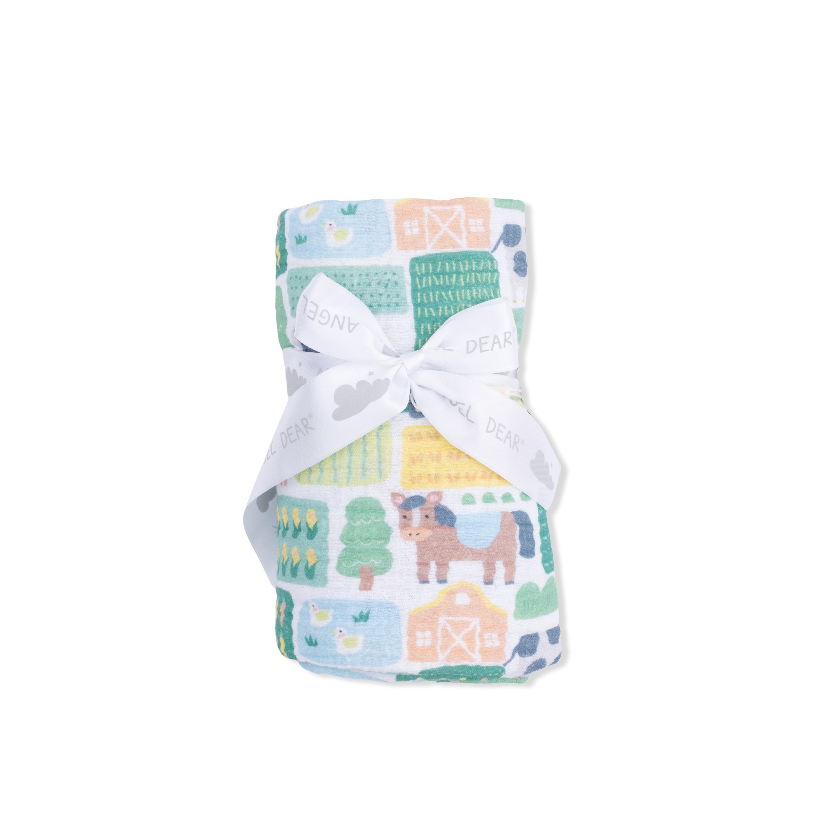 Patchwork Farm - Swaddle Blanket-Angel Dear