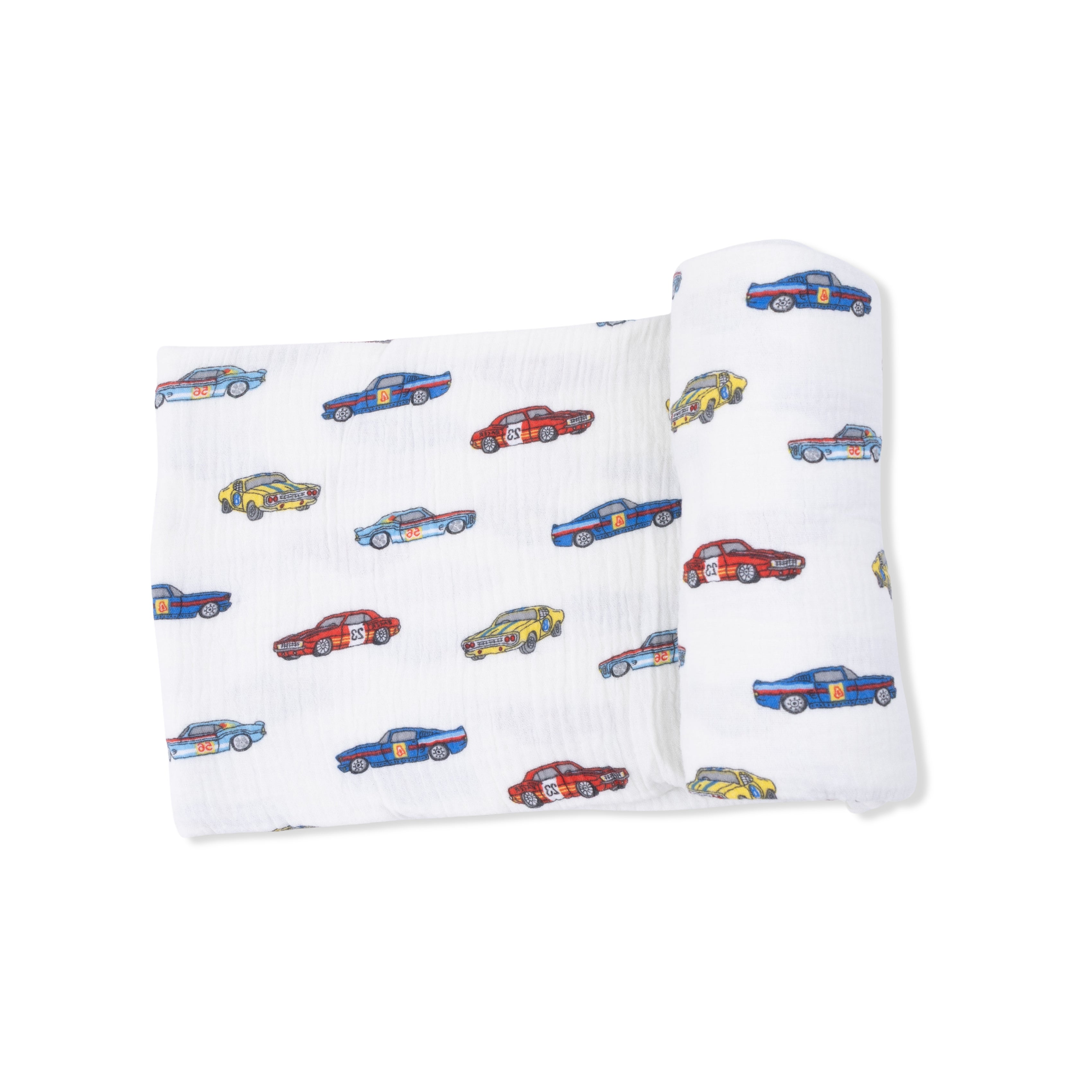 Race Cars - Swaddle Blanket-Angel Dear