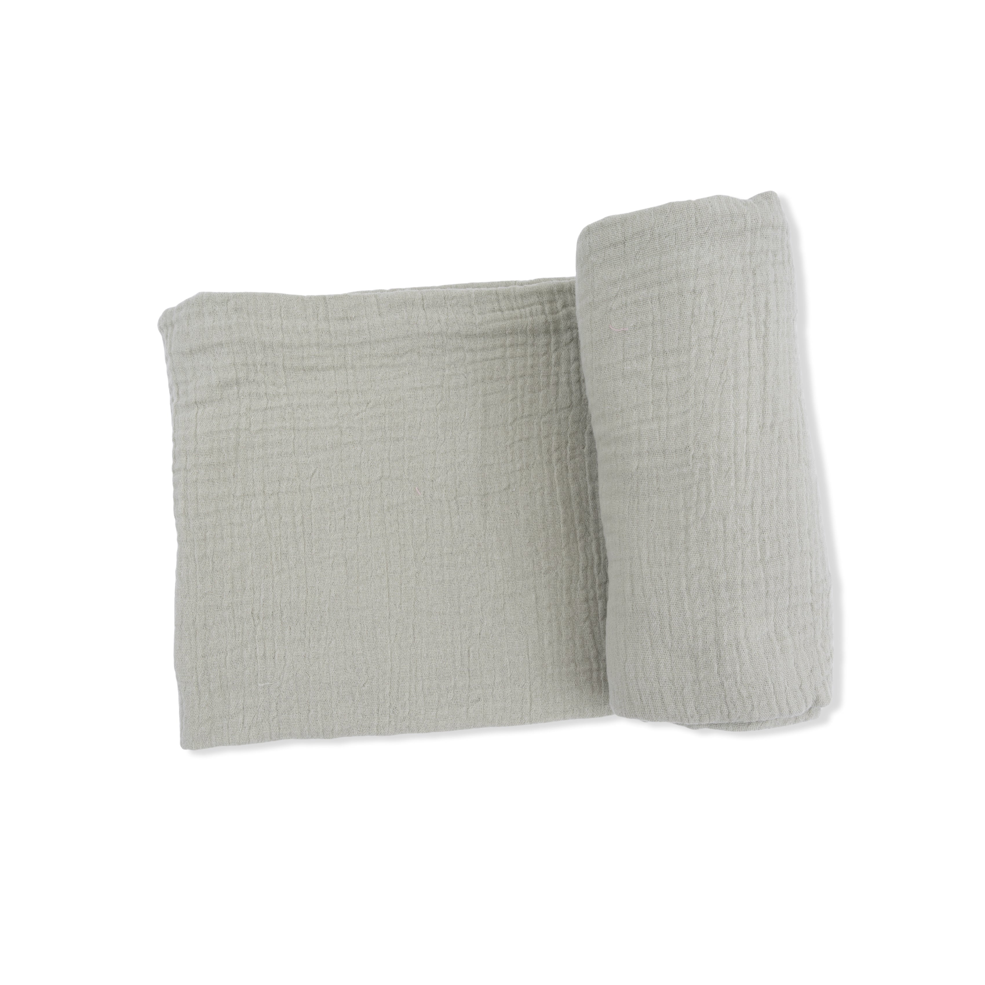 Solid Muslin Desert Green - Swaddle Blanket-Angel Dear
