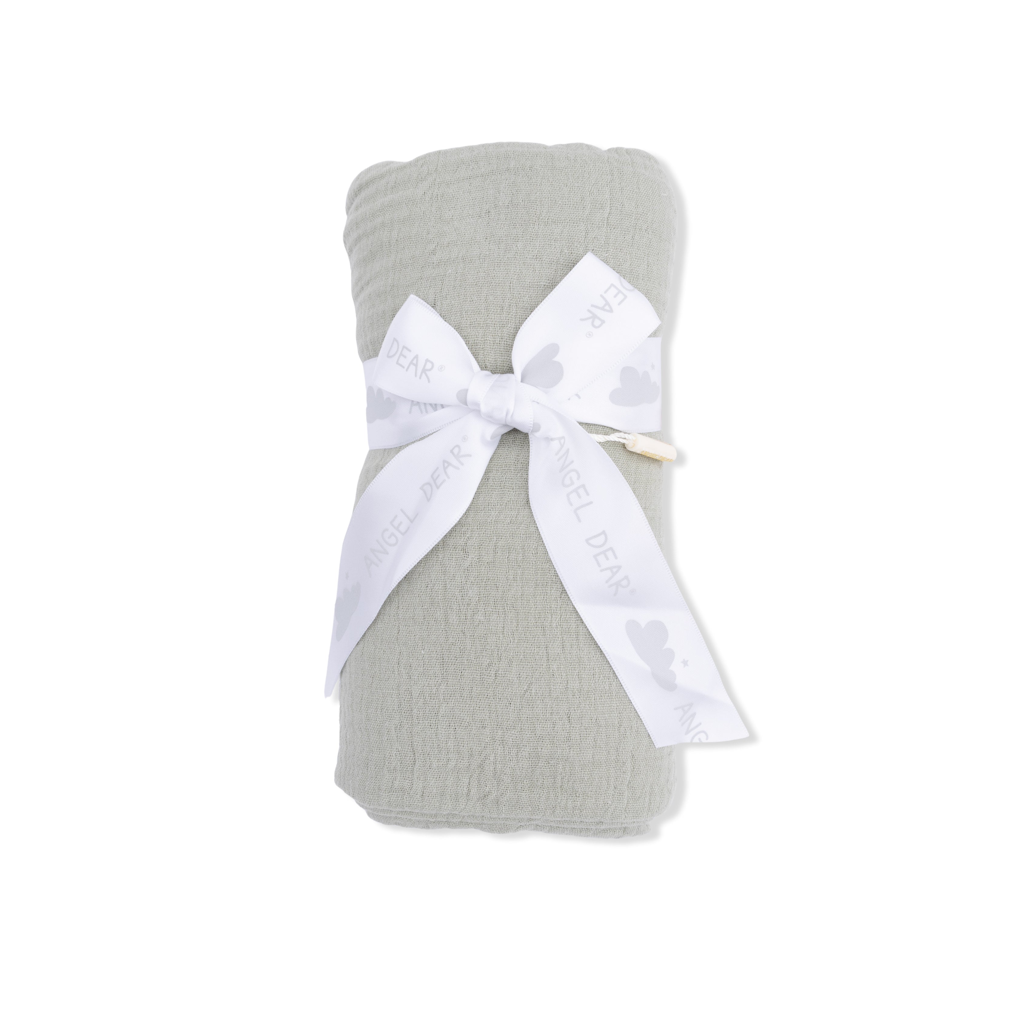 Solid Muslin Desert Green - Swaddle Blanket-Angel Dear