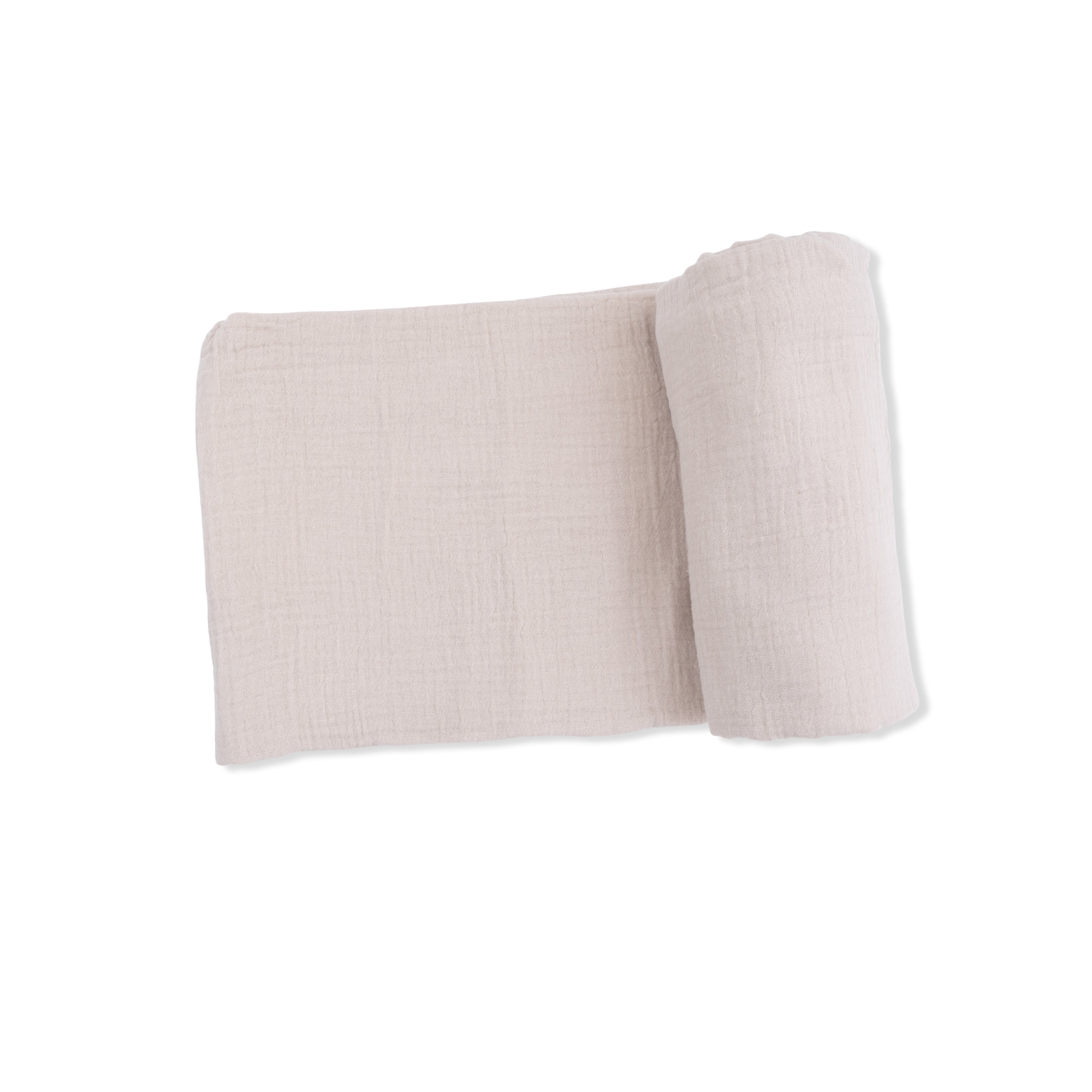 Solid Muslin French Oak - Swaddle Blanket-Angel Dear