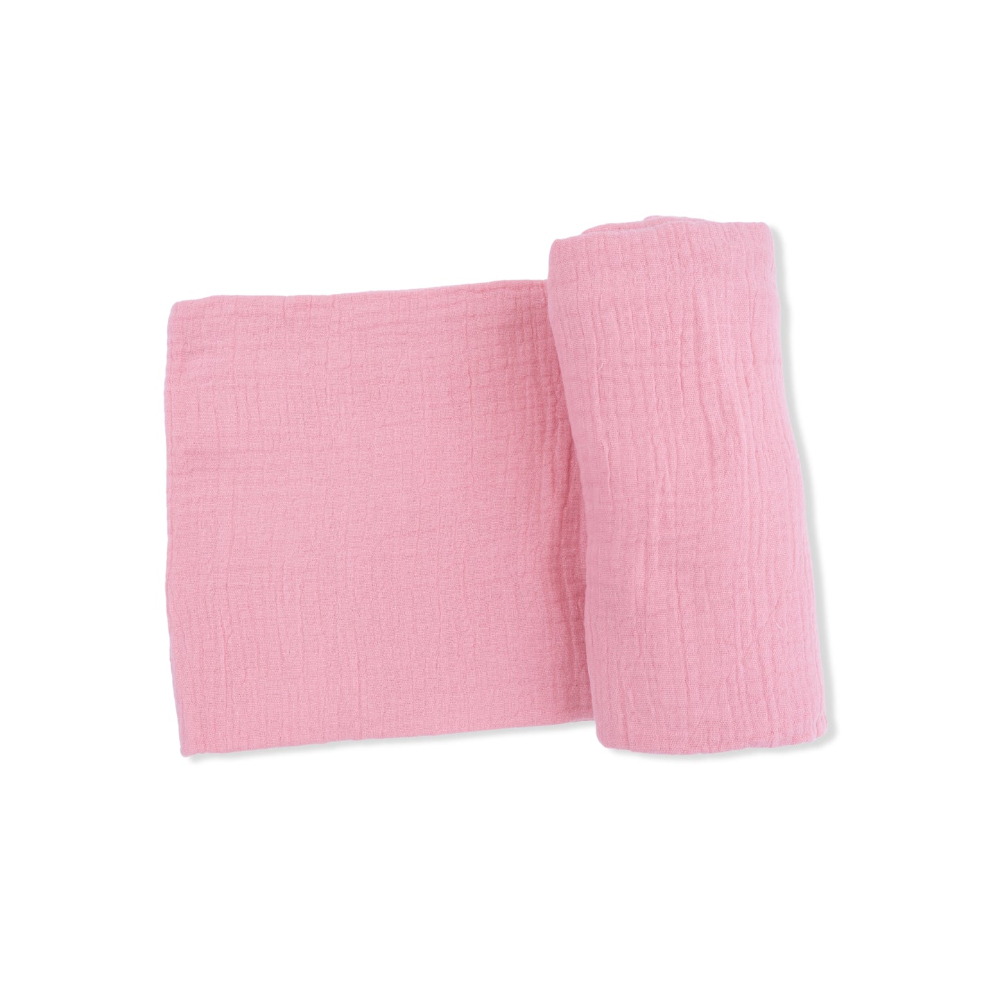 Solid Muslin Poignant Pink - Swaddle Blanket-Angel Dear