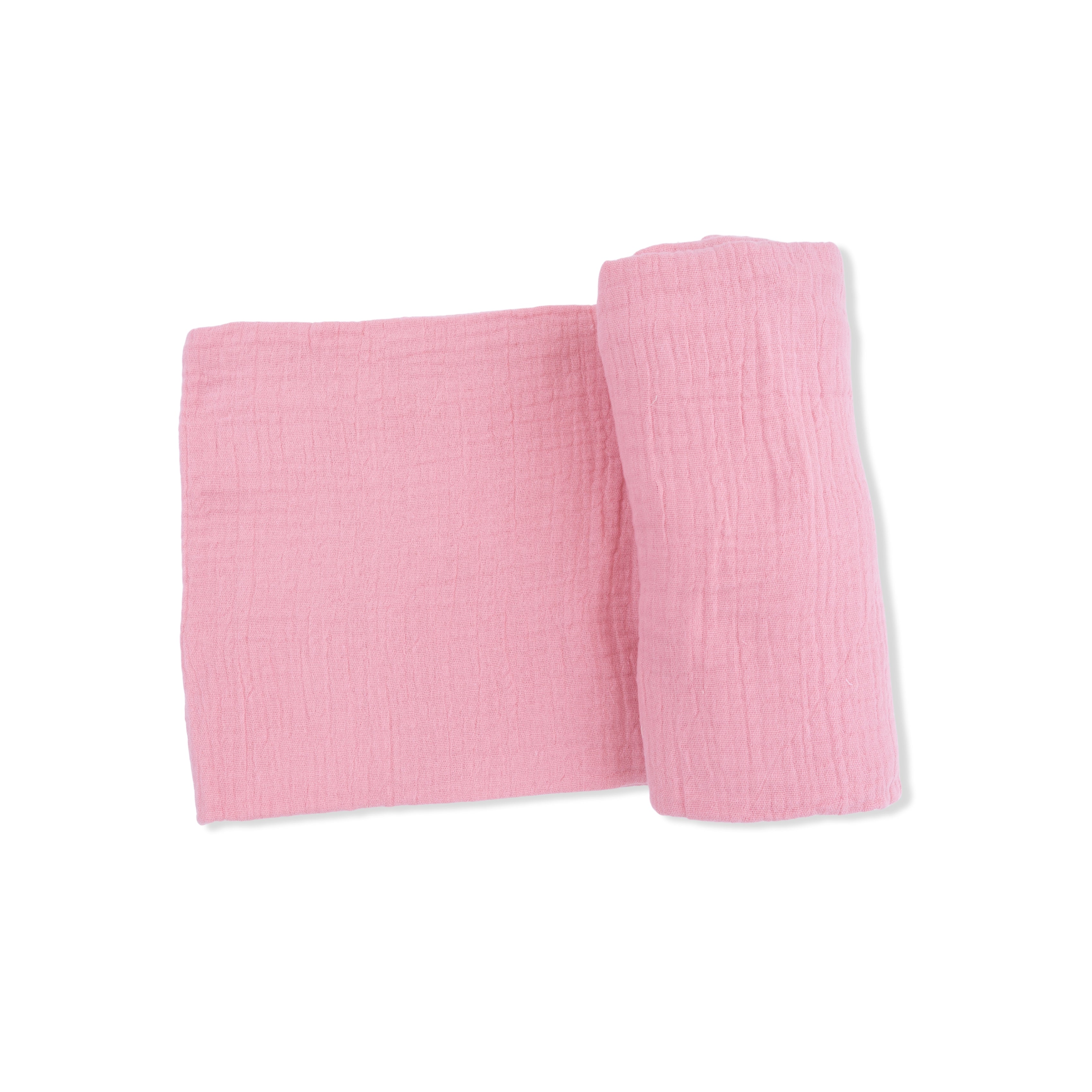 Solid Muslin Poignant Pink - Swaddle Blanket-Angel Dear