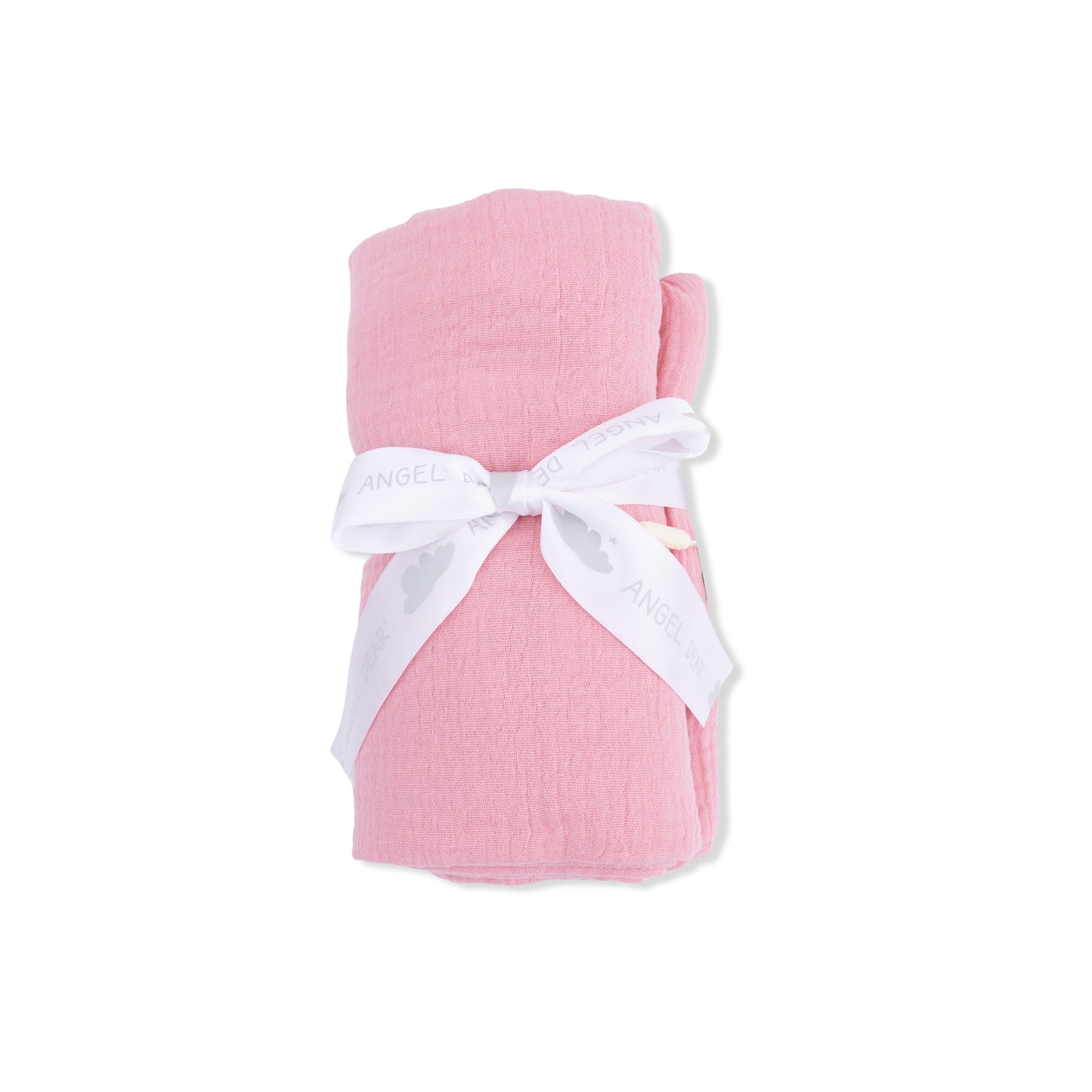 Solid Muslin Poignant Pink - Swaddle Blanket-Angel Dear