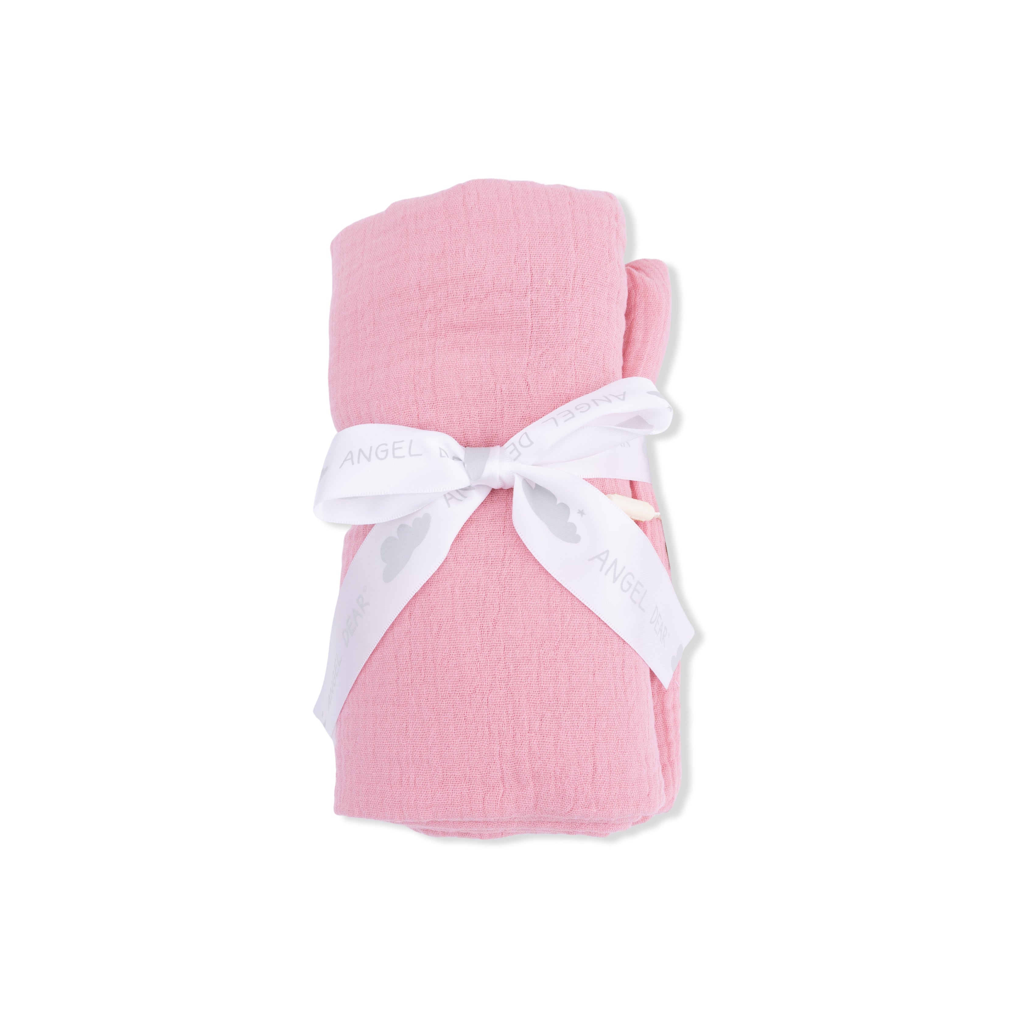 Solid Muslin Poignant Pink - Swaddle Blanket-Angel Dear