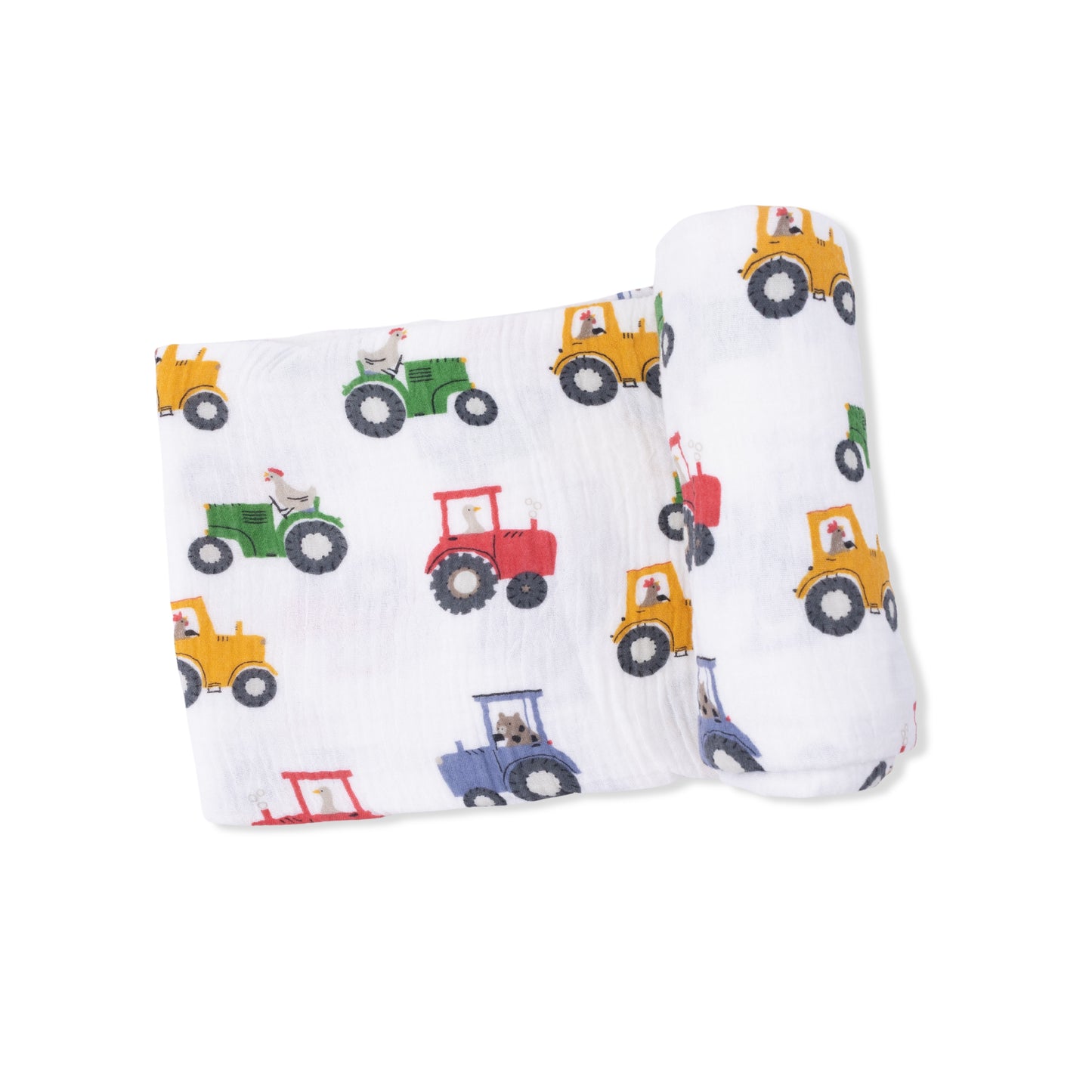 Tractor Friends - Swaddle Blanket-Angel Dear