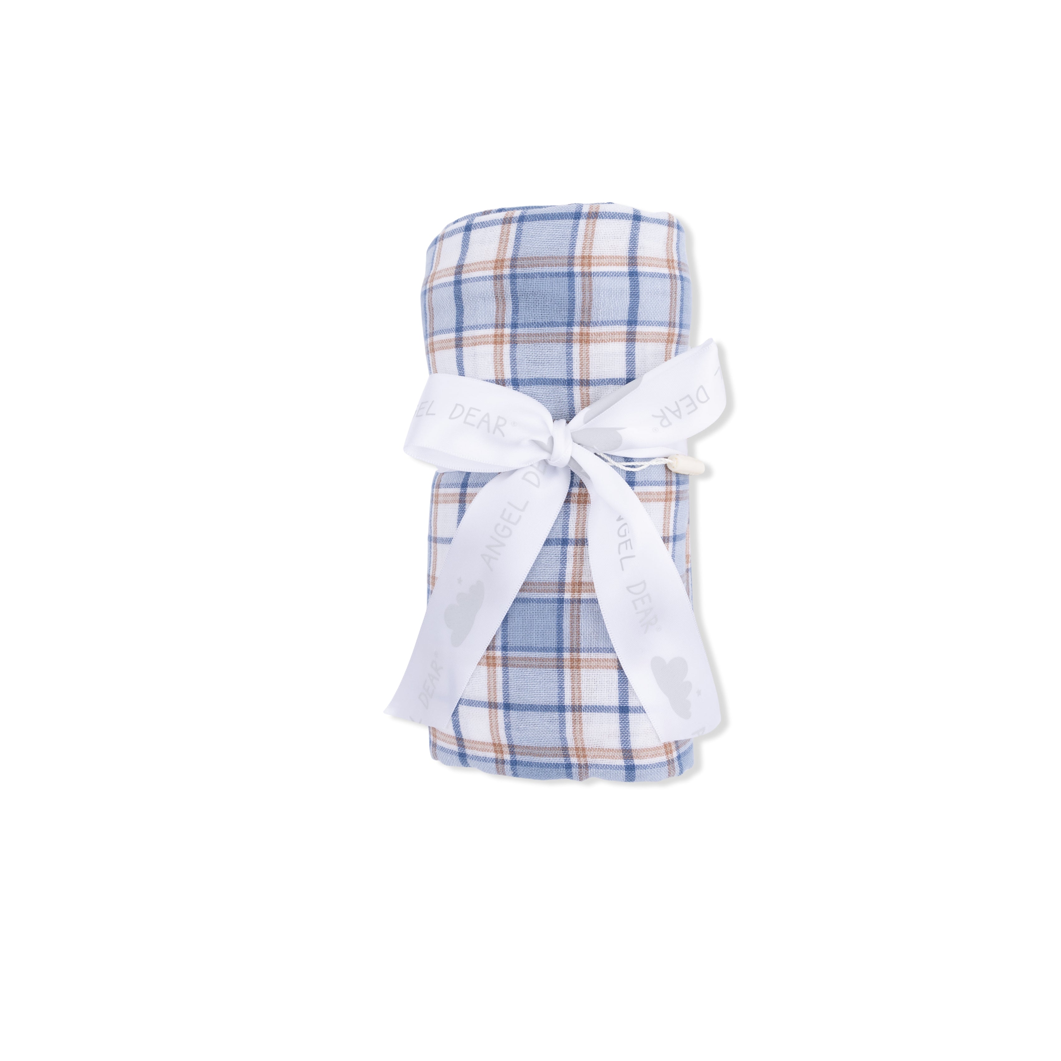 Western Boot Plaid - Swaddle Blanket-Angel Dear