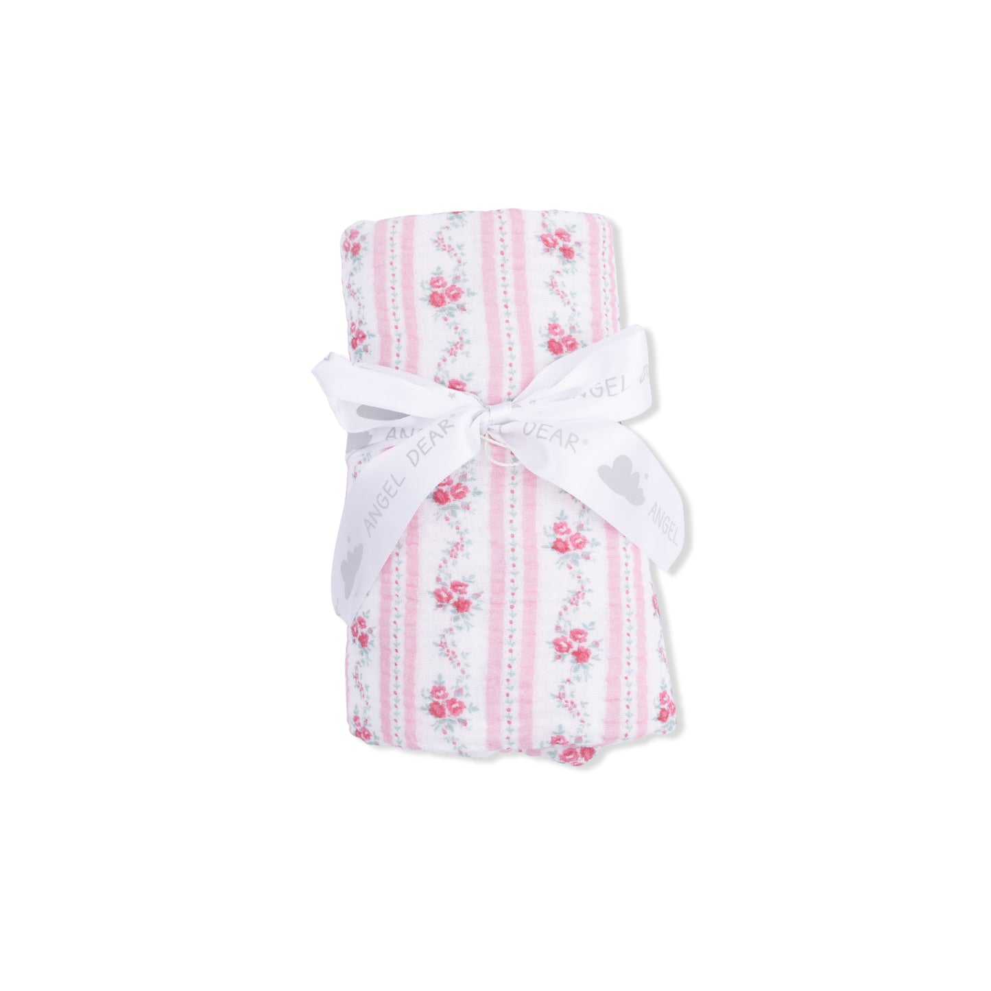 Winding Roses Stripe - Swaddle Blanket-Angel Dear