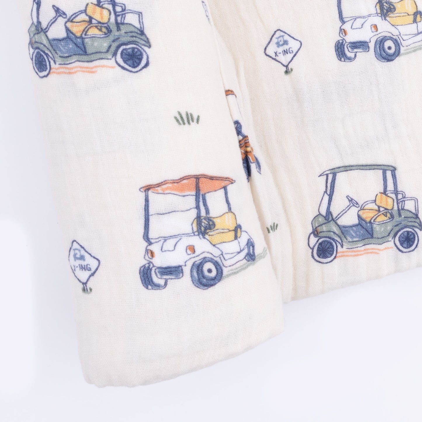 Zooming Golf Carts - Swaddle Blanket