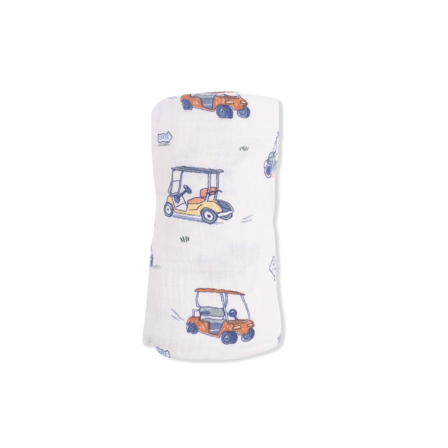Zooming Golf Carts - Swaddle Blanket-Angel Dear