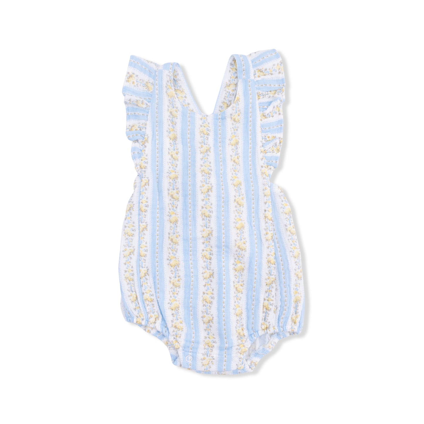 Odalys Floral Stripe - Sunsuit-Angel Dear