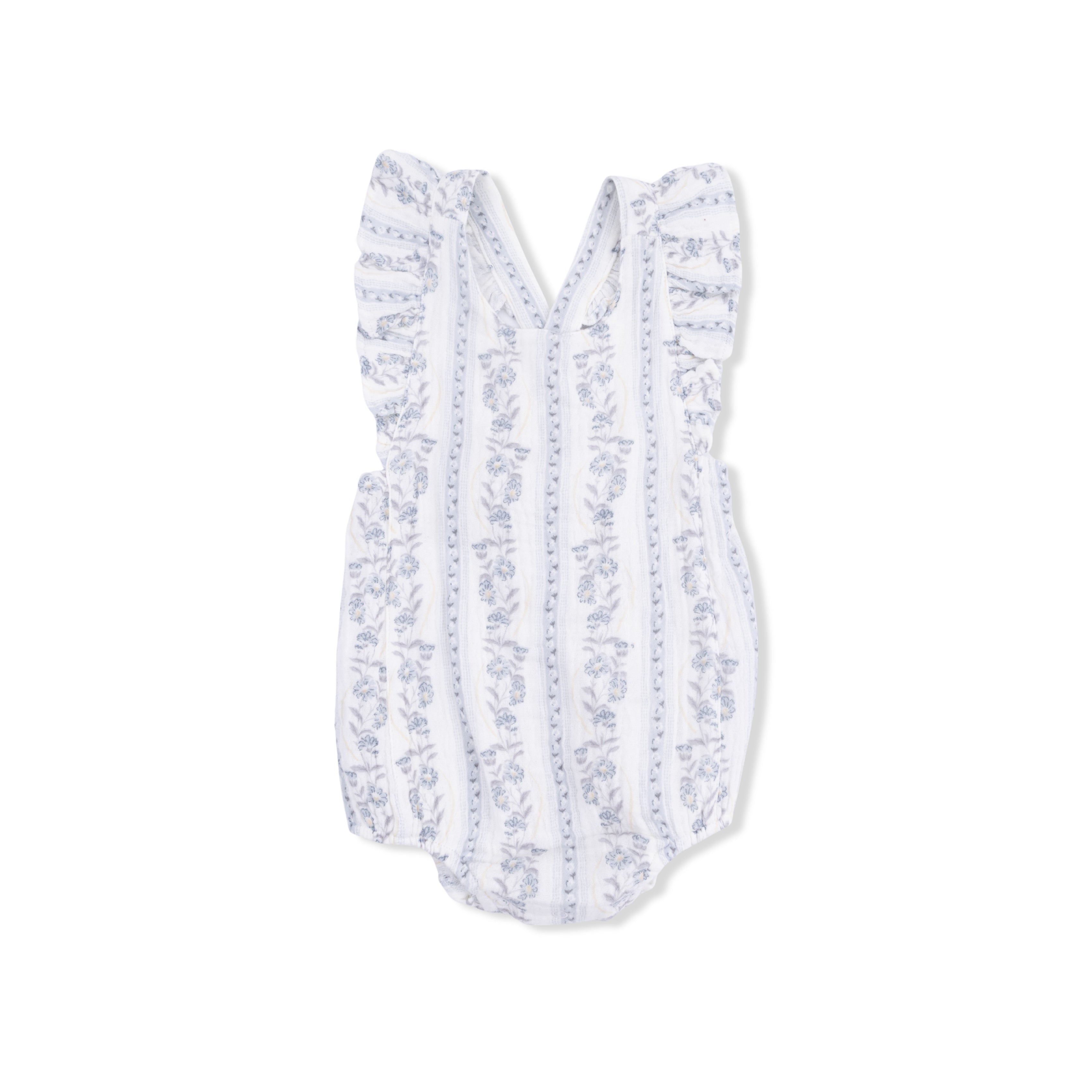Kimberly Floral Stripe - Sunsuit-Angel Dear