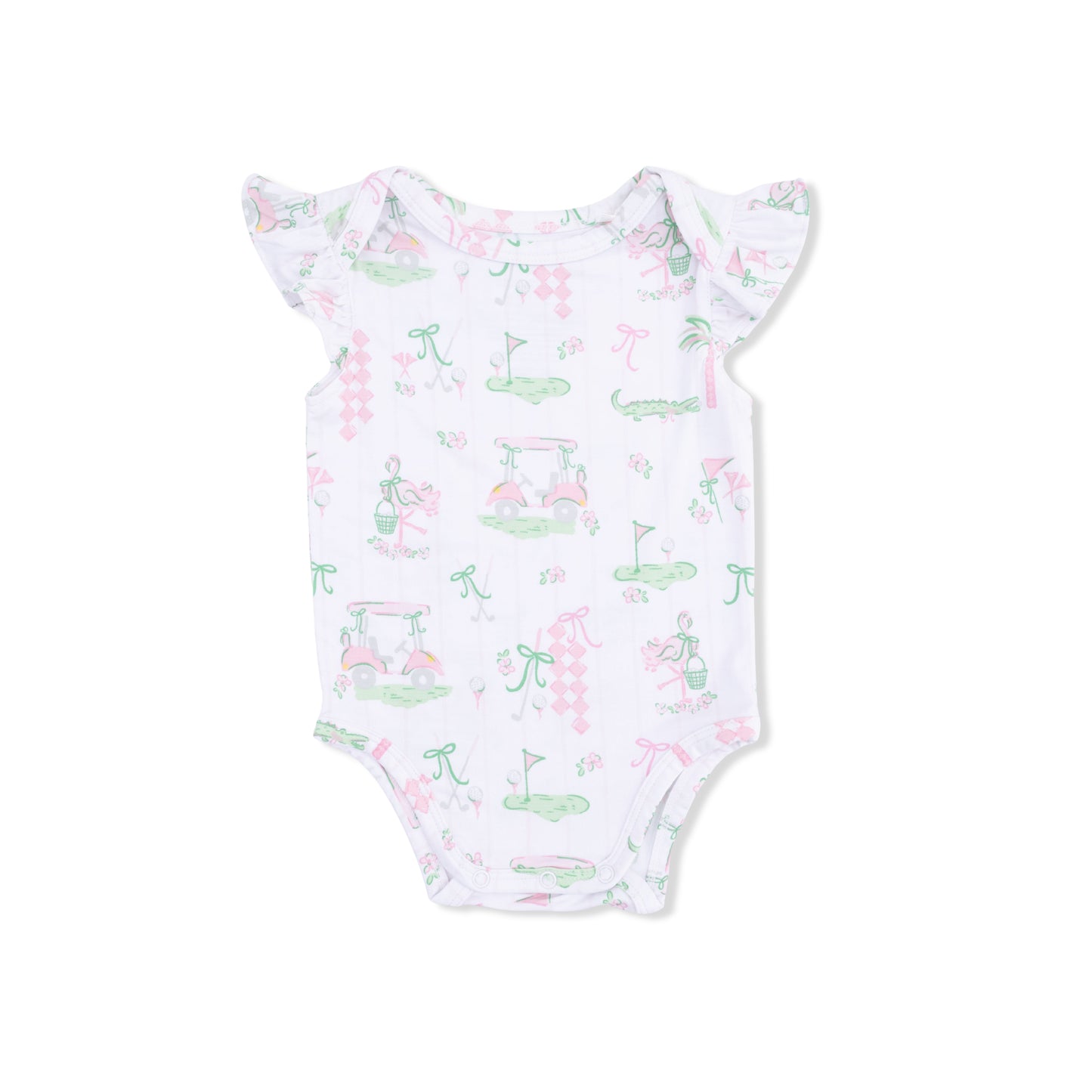 Pretty Golf - Ruffle Sleeve Bodysuit-Angel Dear