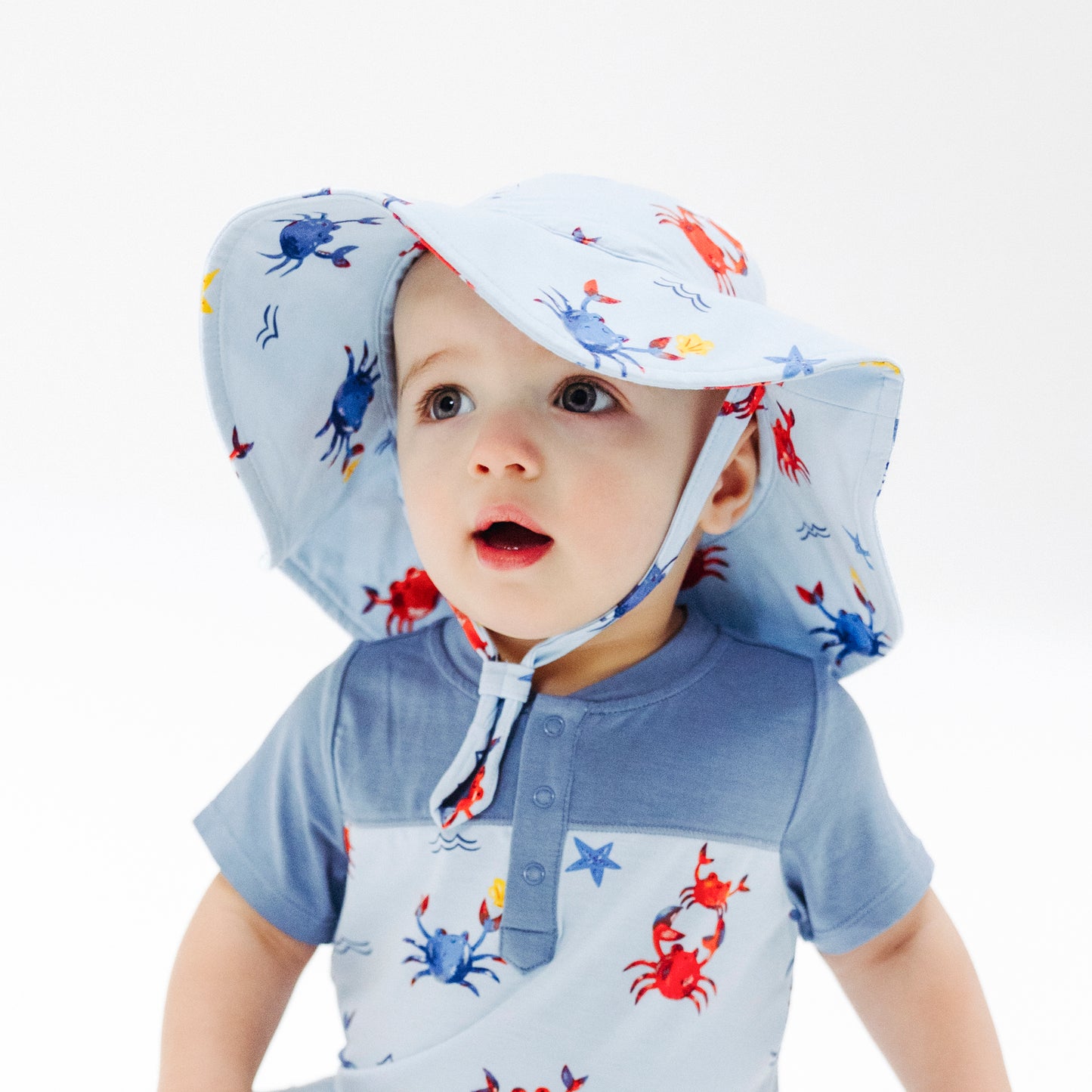 Wide Brim Sunhat - Crayon Crabs-Angel Dear