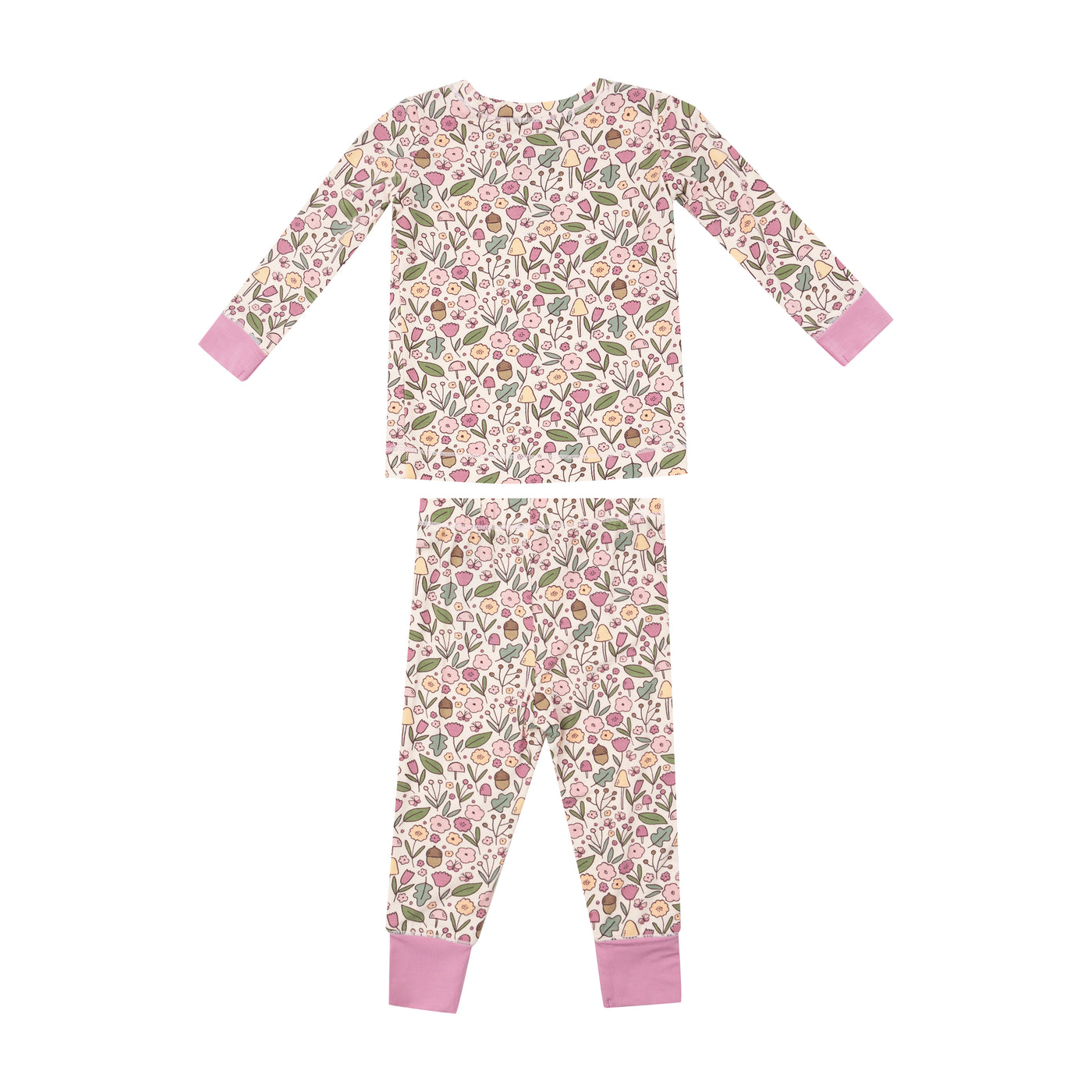 L/S Loungewear Set - Acorn Floral-Angel Dear