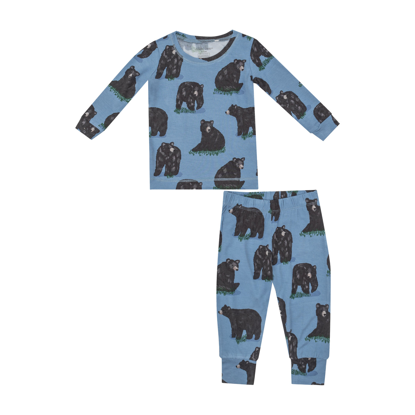 L/S Loungewear Set - Black Bears-Angel Dear