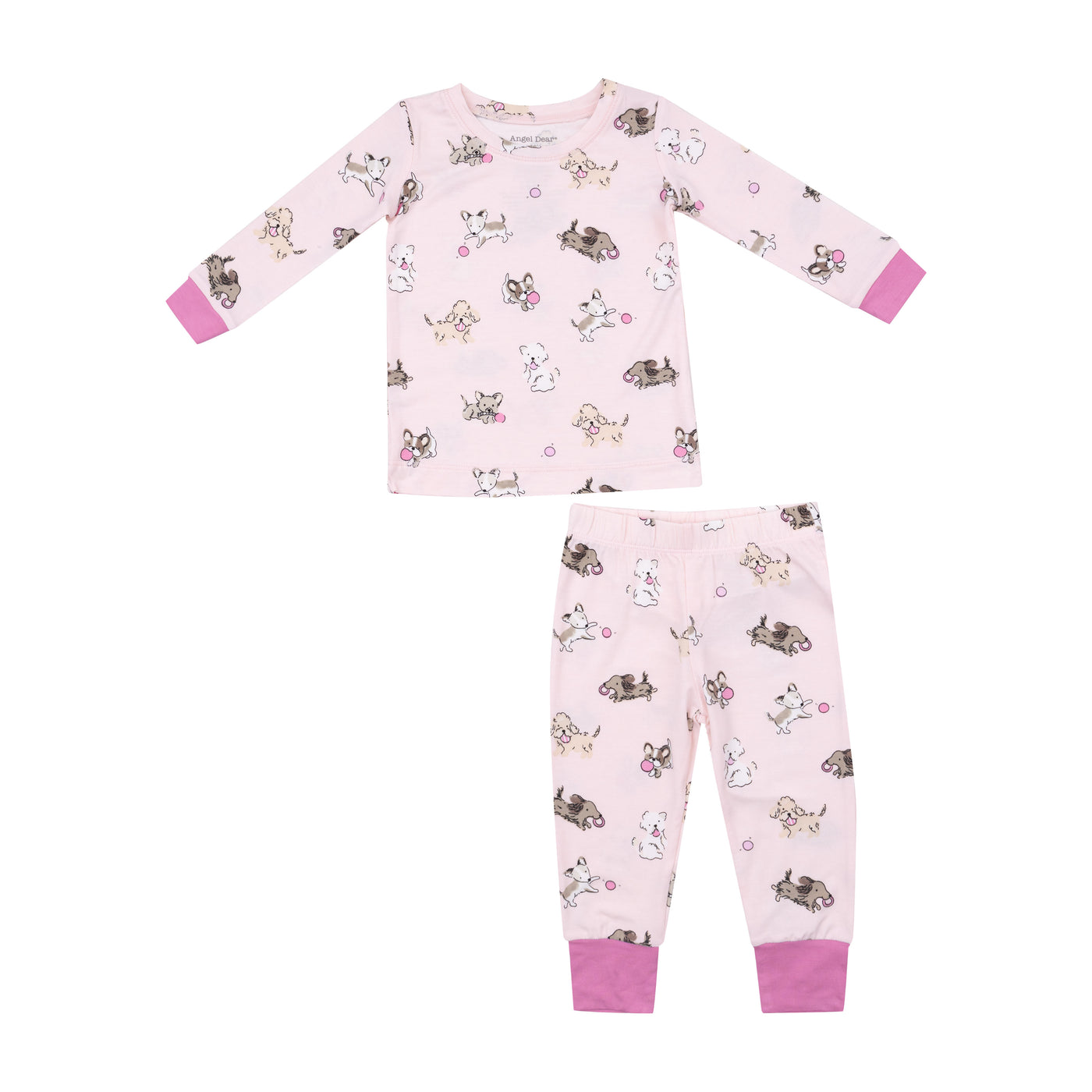 L/S Loungewear Set - Fluffy Puppies-Angel Dear