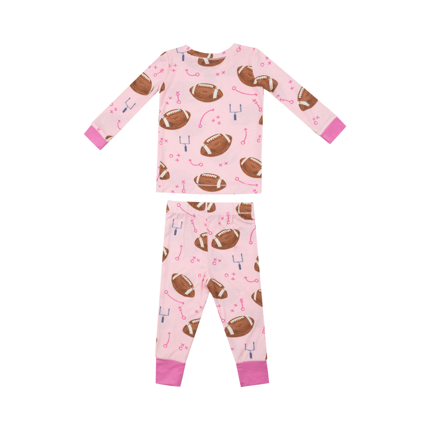 Bamboo Loungewear - Footballs Pink by Angel Dear