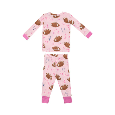 Bamboo Loungewear - Footballs Pink-Angel Dear