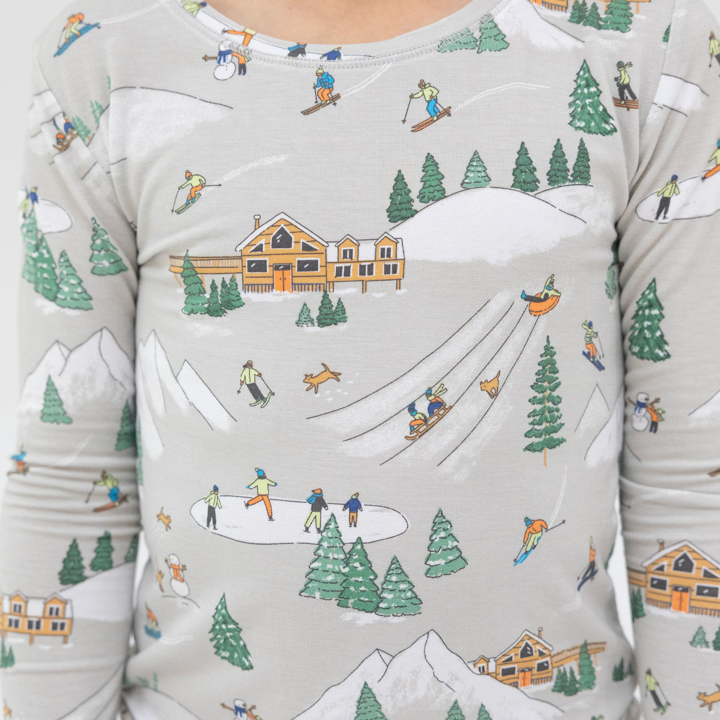 L/S Loungewear Set - Winter Fun Skiers