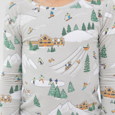 L/S Loungewear Set - Winter Fun Skiers-Angel Dear