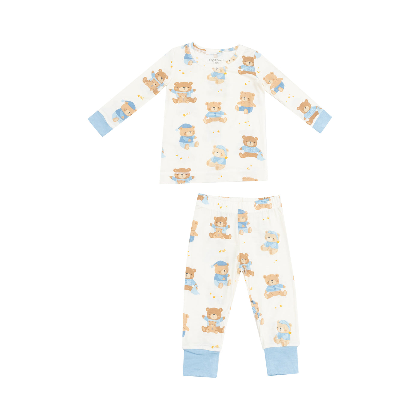 L/S Loungewear Set - Teddy Bears Blue-Angel Dear