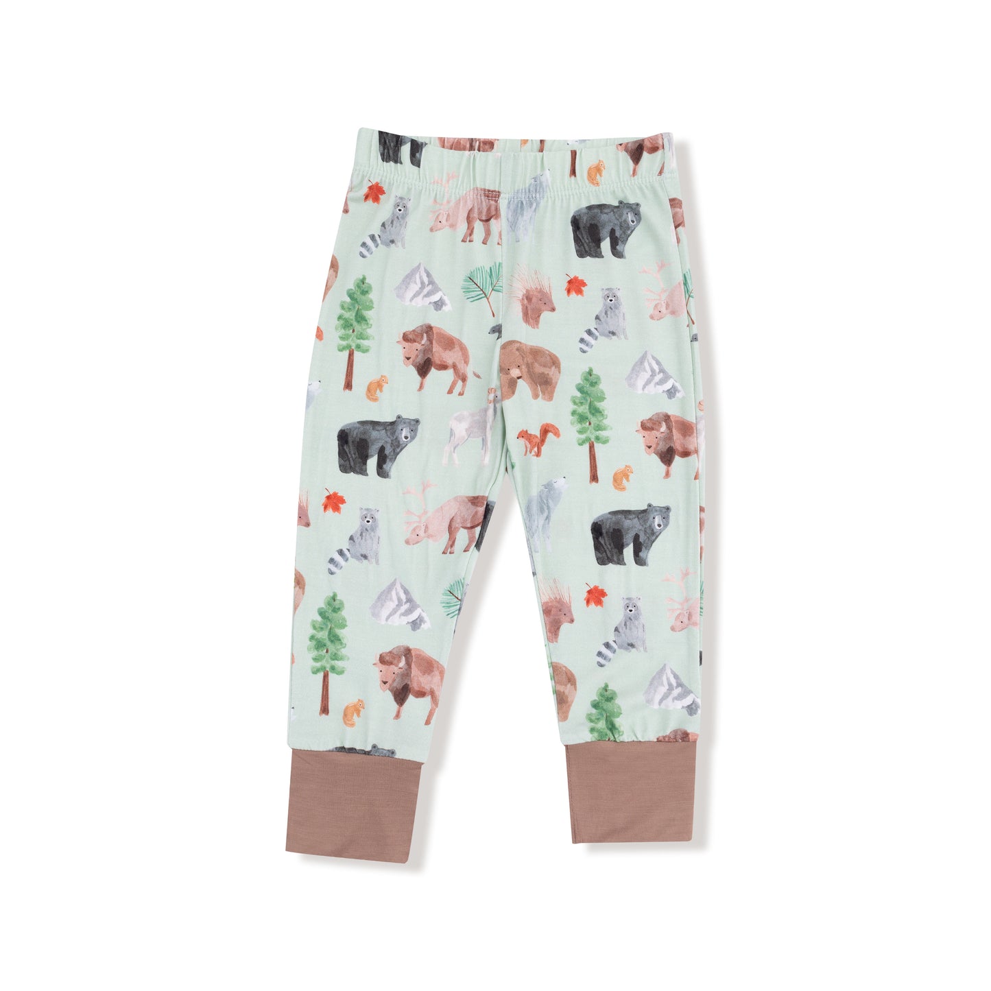 Long Sleeve Loungewear Set in our  American Woodland Animals print from Angel Dear