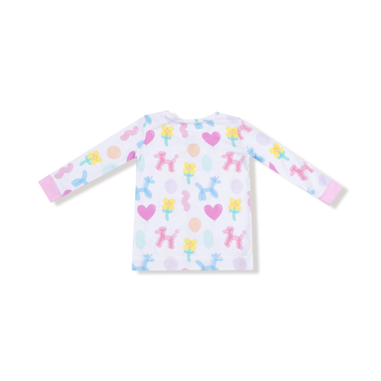 Long Sleeve Loungewear Set in our  Balloon Animals Pink print from Angel Dear