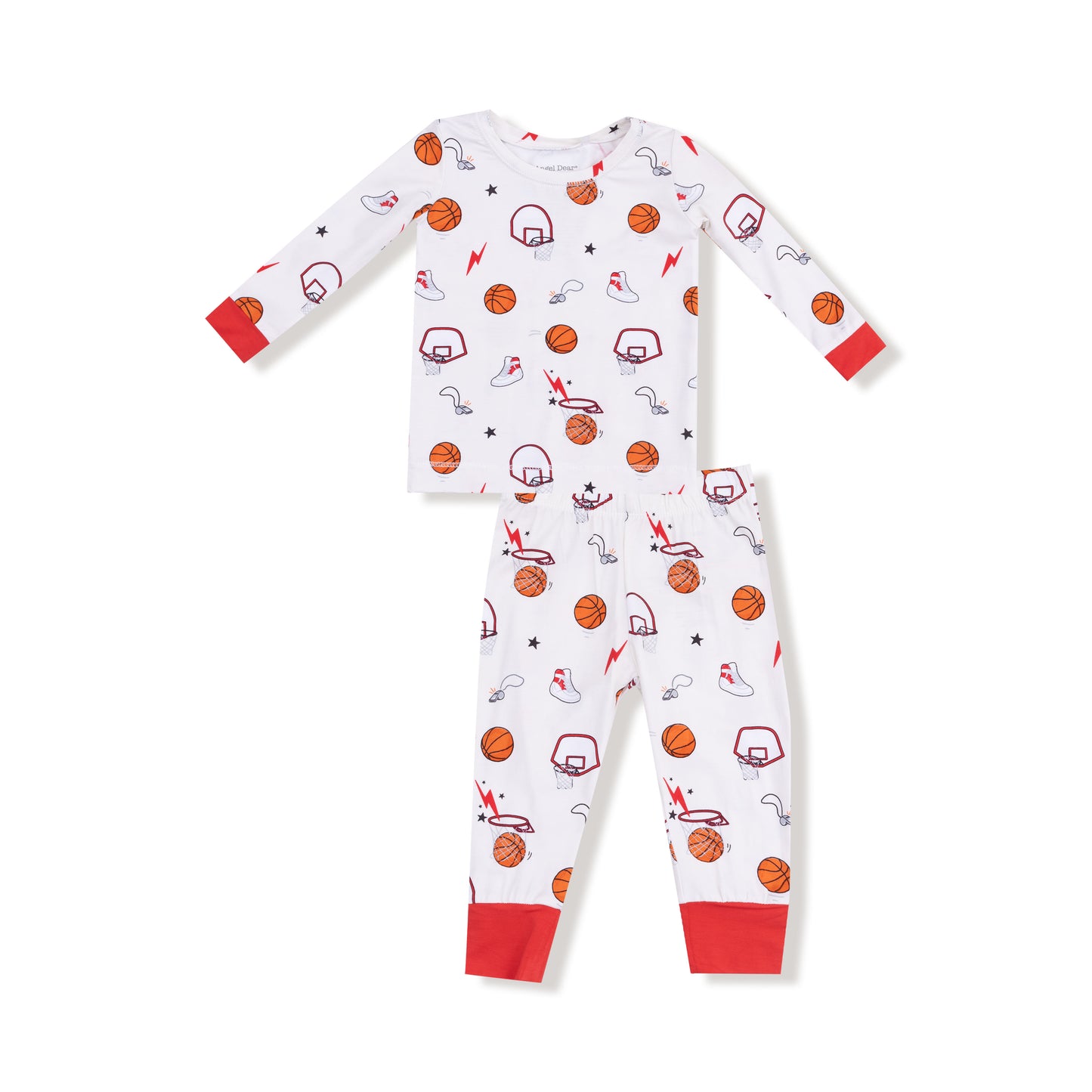 Long Sleeve Loungewear Set in our  Basketball Uni print from Angel Dear