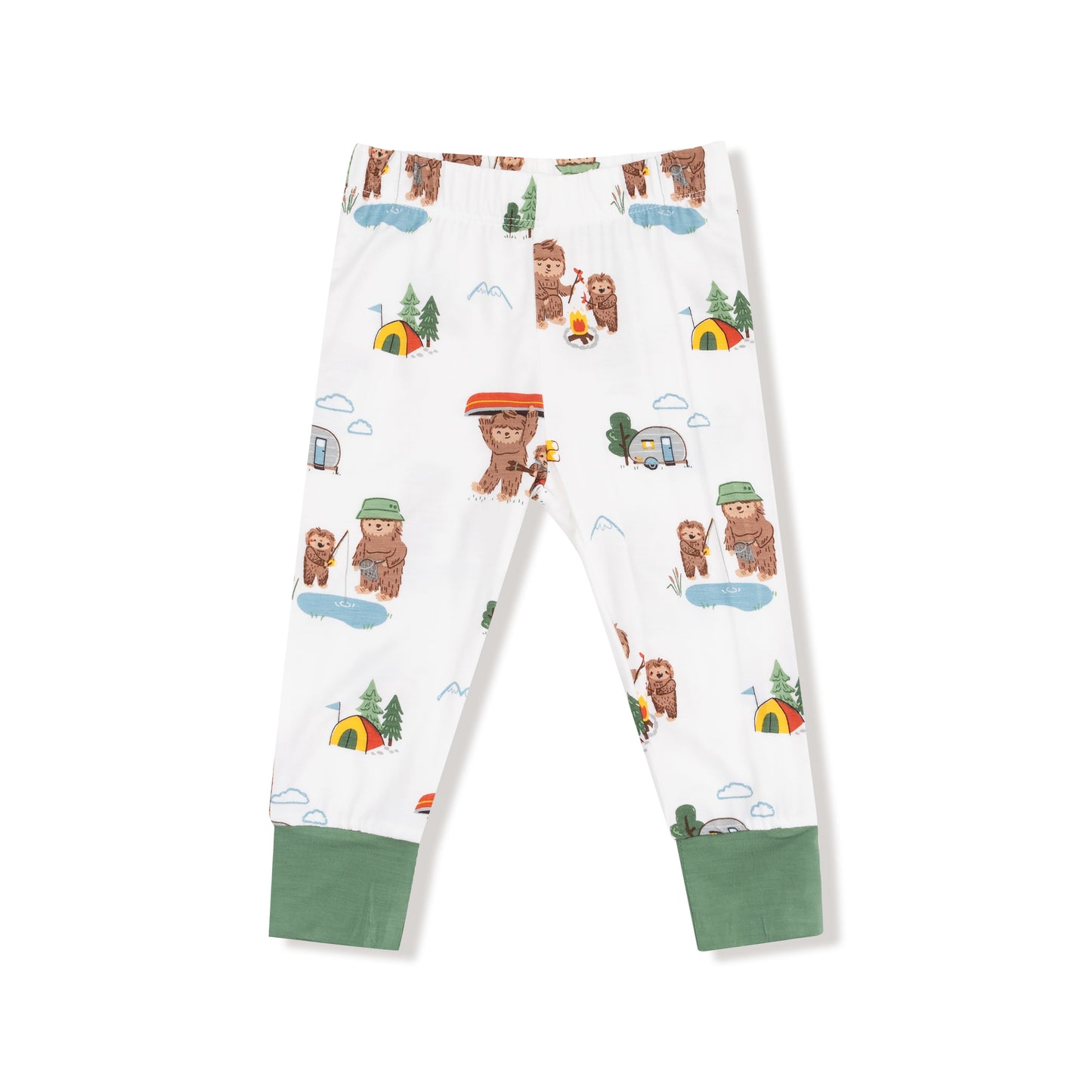 Long Sleeve Loungewear Set in our  Bigfoot Camping print from Angel Dear