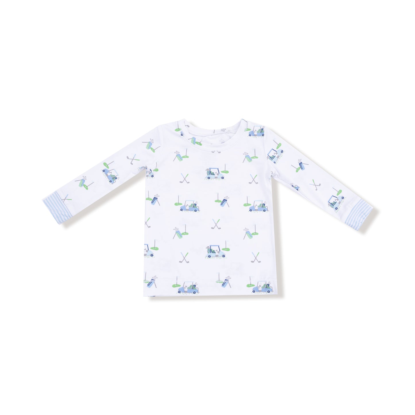 Long Sleeve Loungewear Set in our  Baby Golf Carts - Blue print from Angel Dear