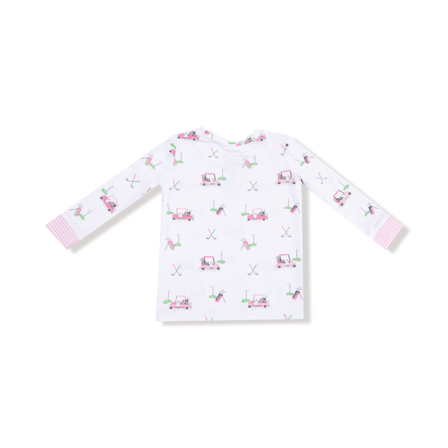 Long Sleeve Loungewear Set in our  Baby Golf Carts - Pink print from Angel Dear