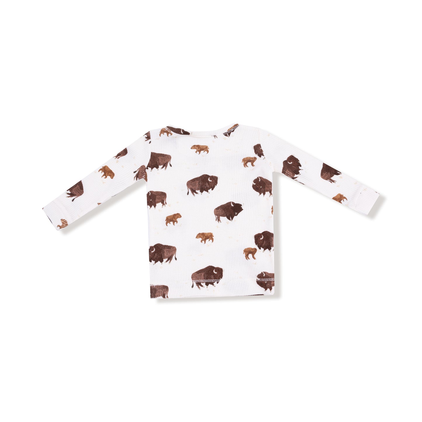 Long Sleeve Loungewear Set in our  Bison print from Angel Dear