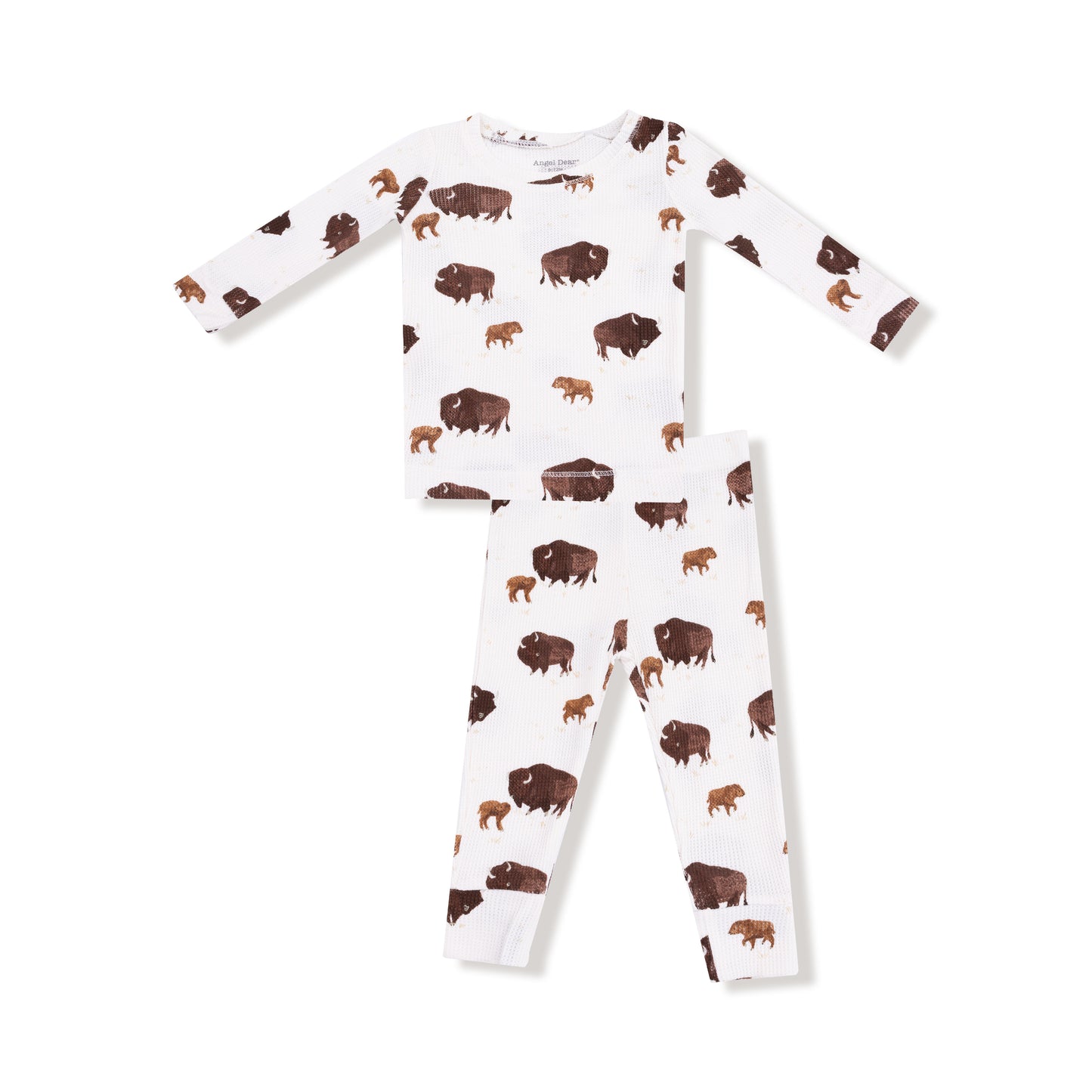 Long Sleeve Loungewear Set in our  Bison print from Angel Dear