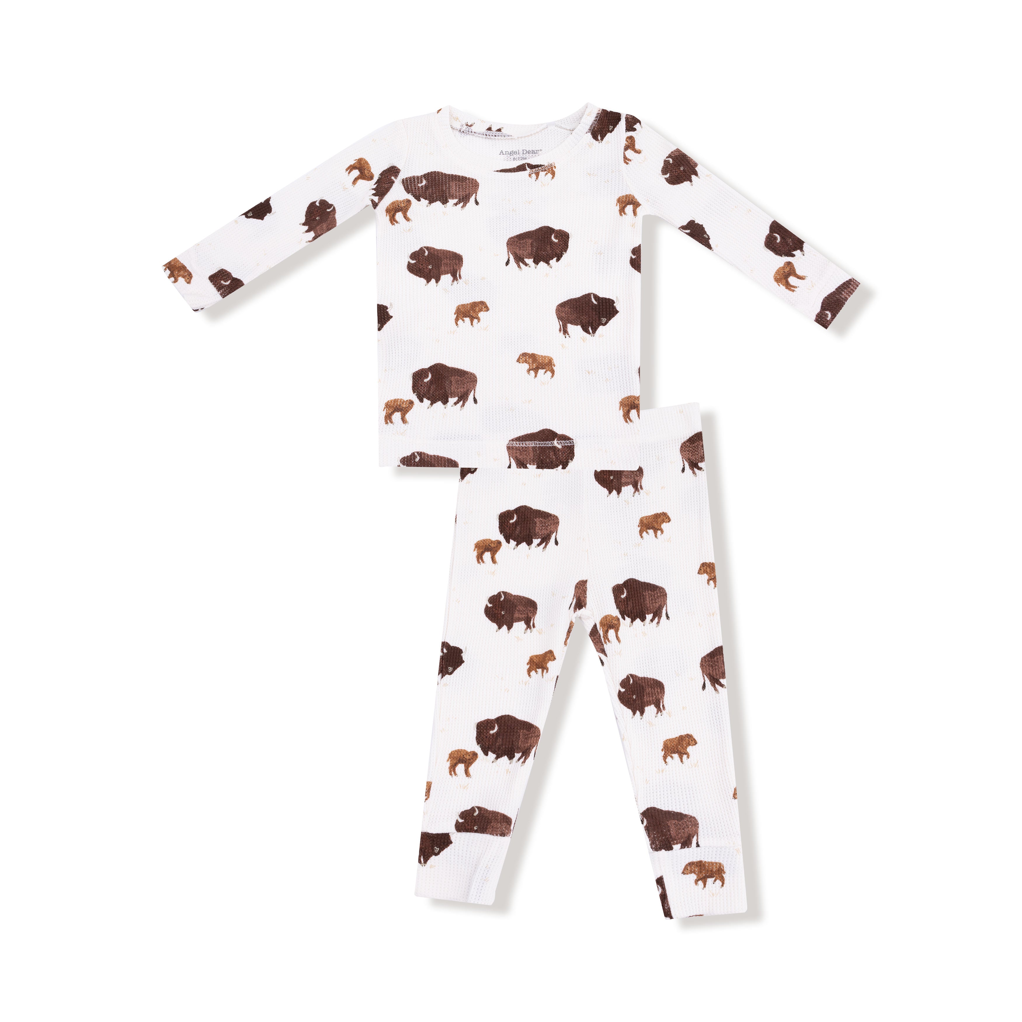 Long Sleeve Loungewear Set in our  Bison print from Angel Dear