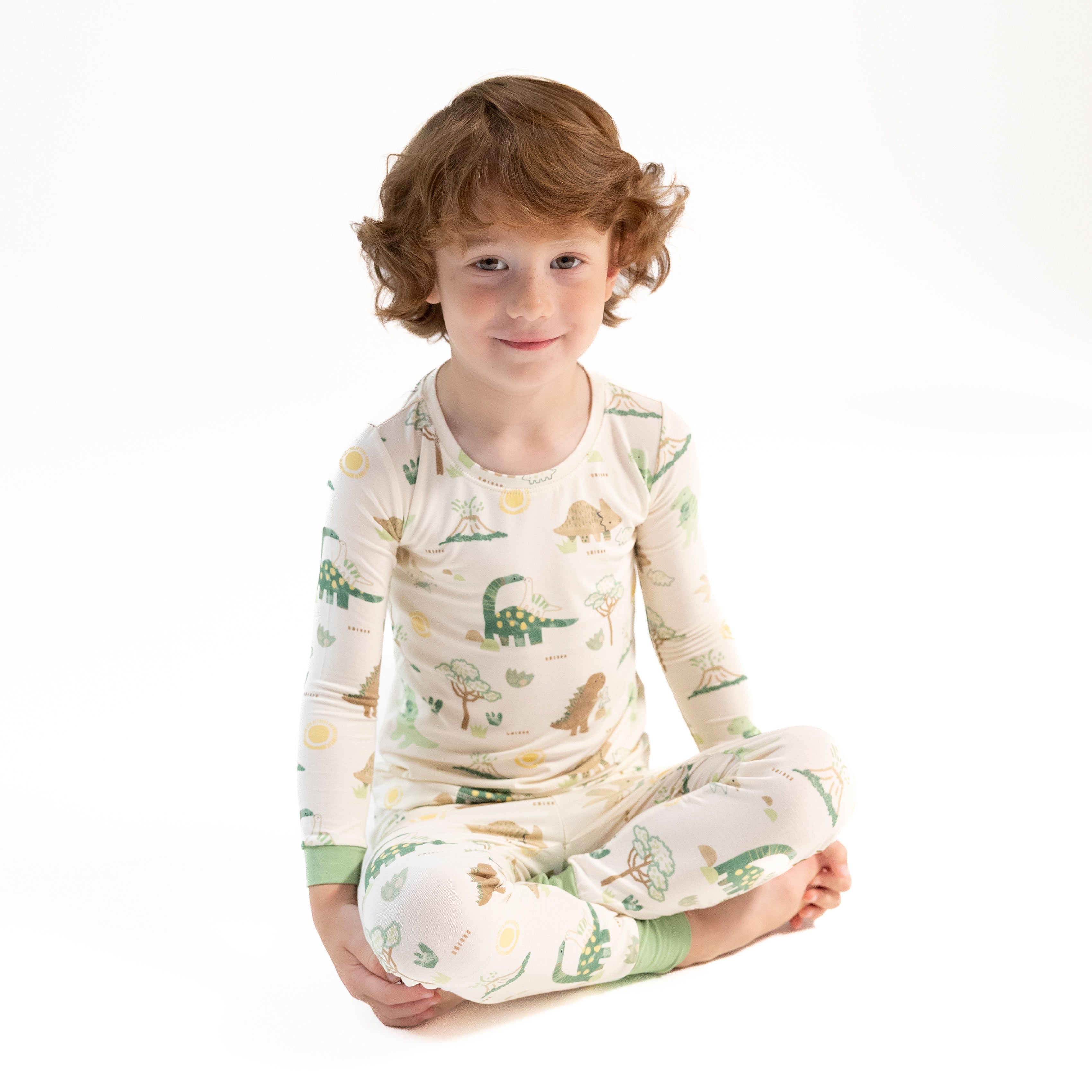 Long Sleeve Loungewear Set in our  Baby Love Dinos print from Angel Dear
