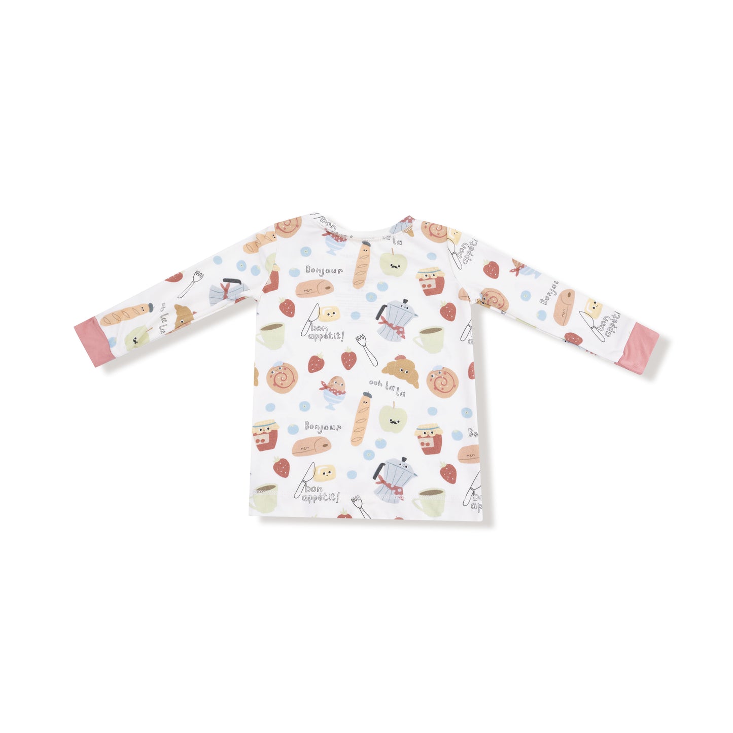 Long Sleeve Loungewear Set in our  Bonjour Breakfast print from Angel Dear