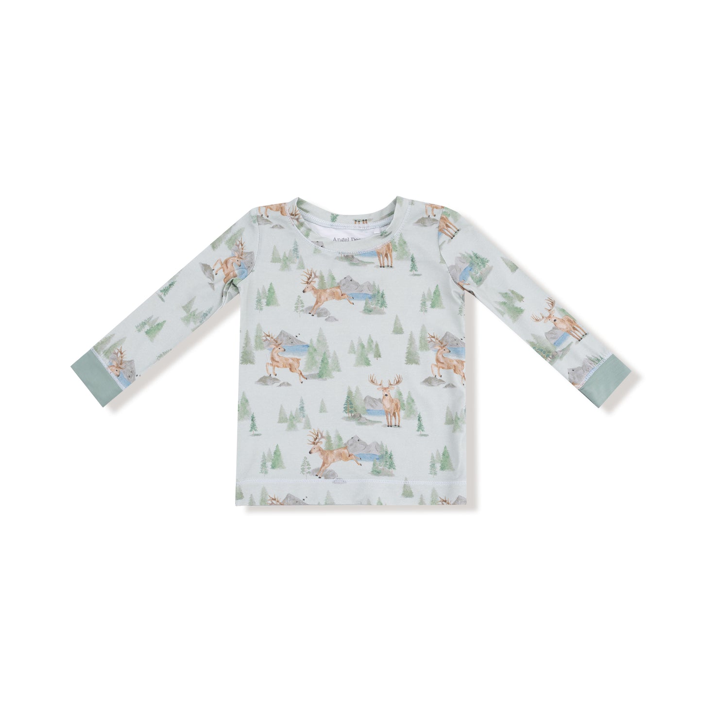 Long Sleeve Loungewear Set in our  Buck Deer print from Angel Dear