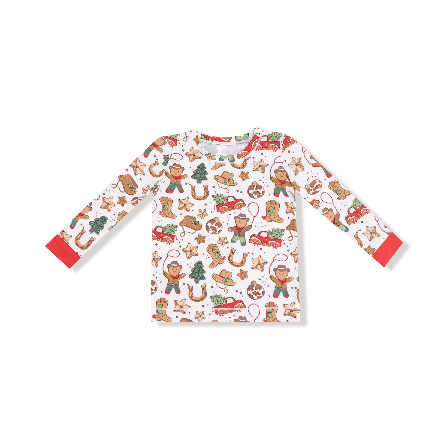 Long Sleeve Loungewear Set in our  Cowboy Christmas print from Angel Dear